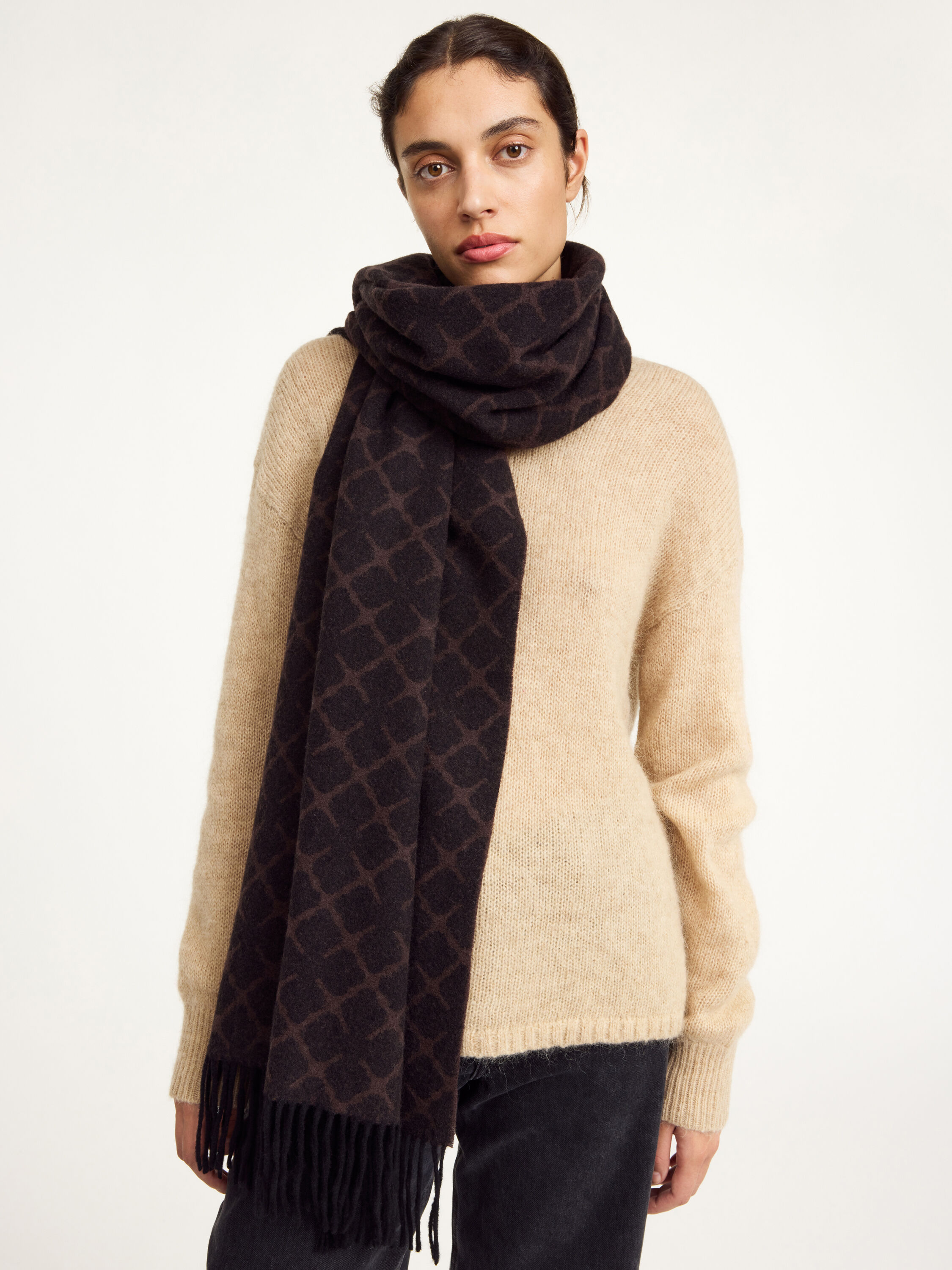 Cashmere blend shop scarf