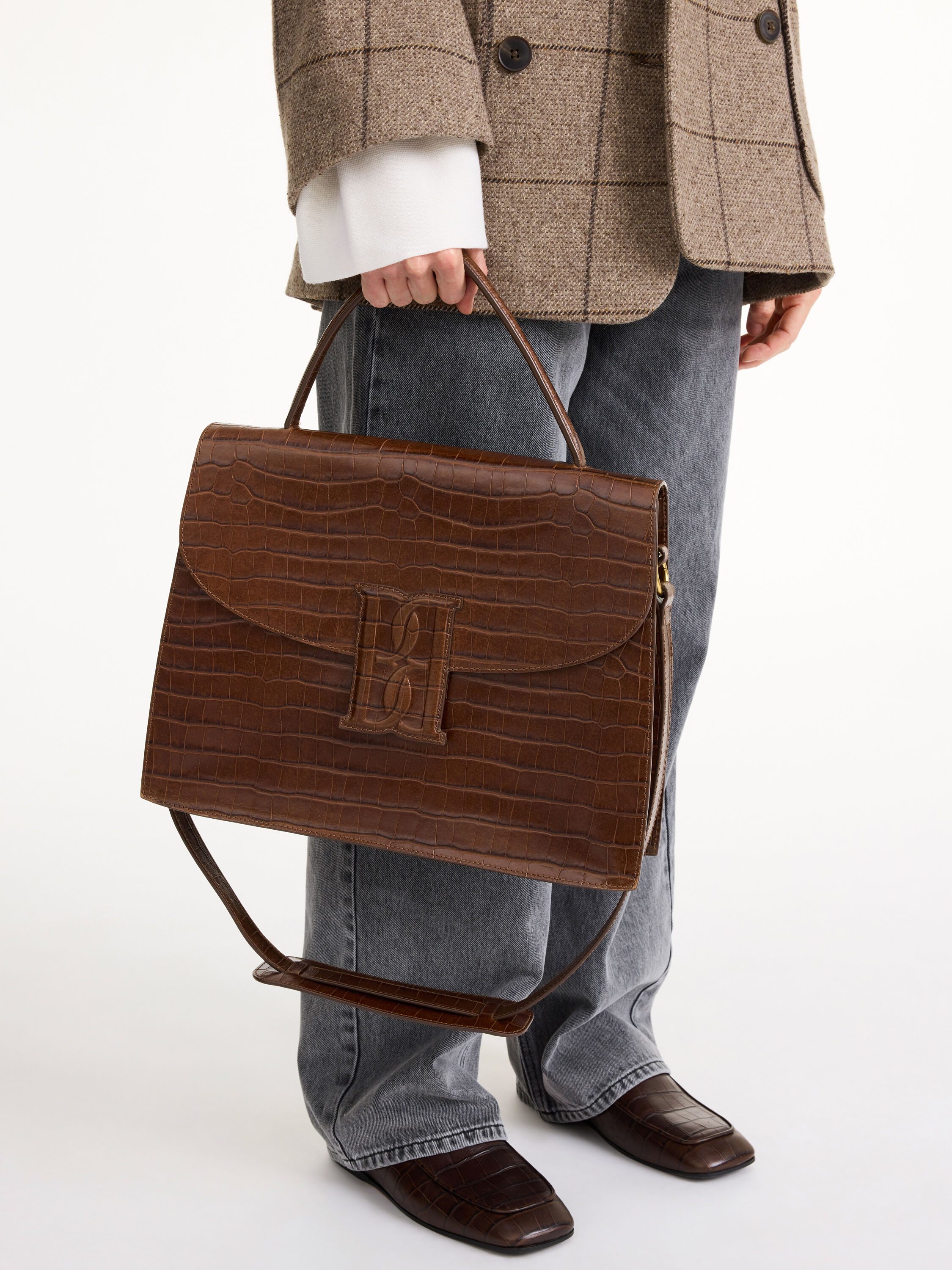 Ronlas leather shoulder bag