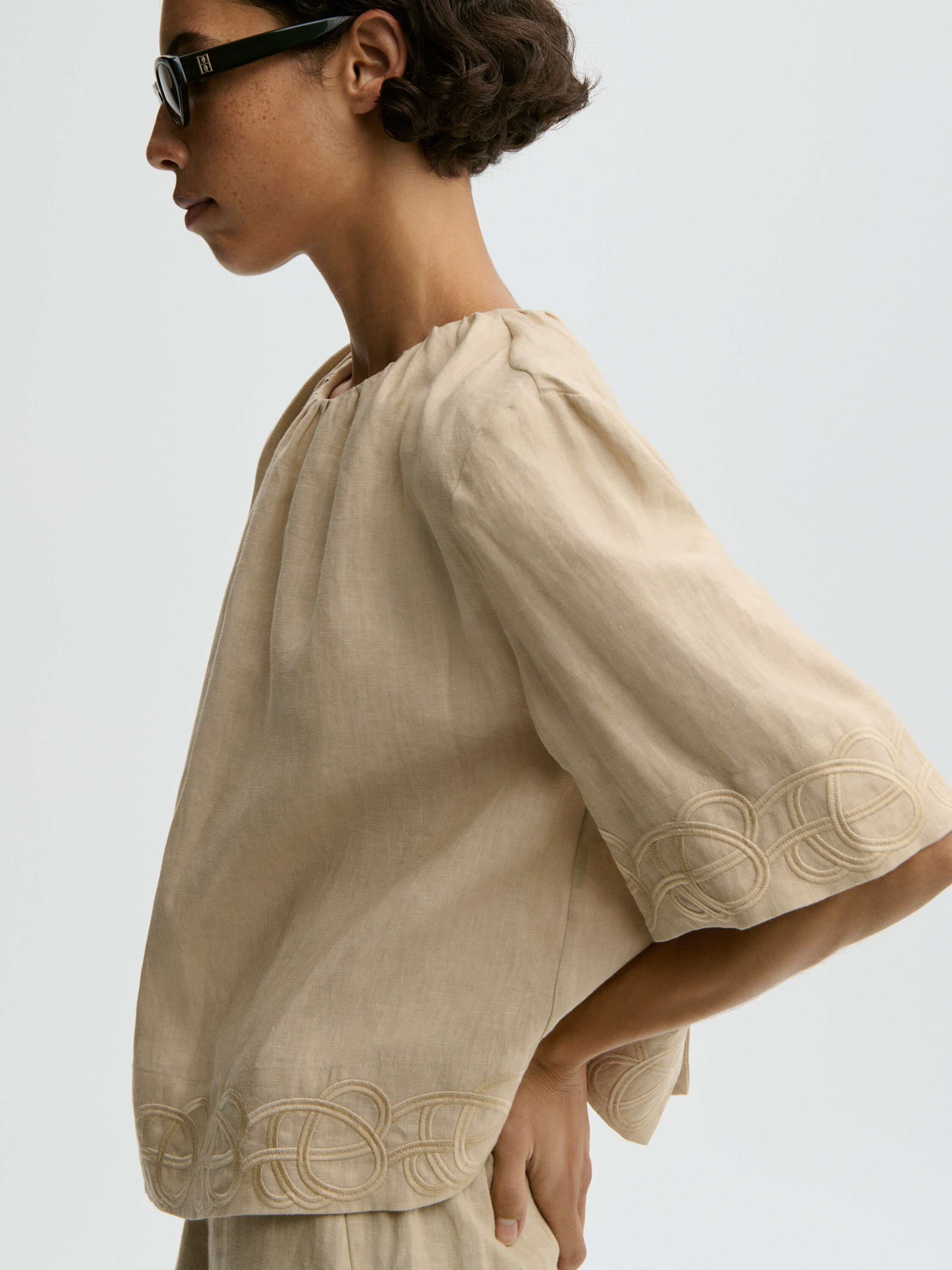 Marian linen top