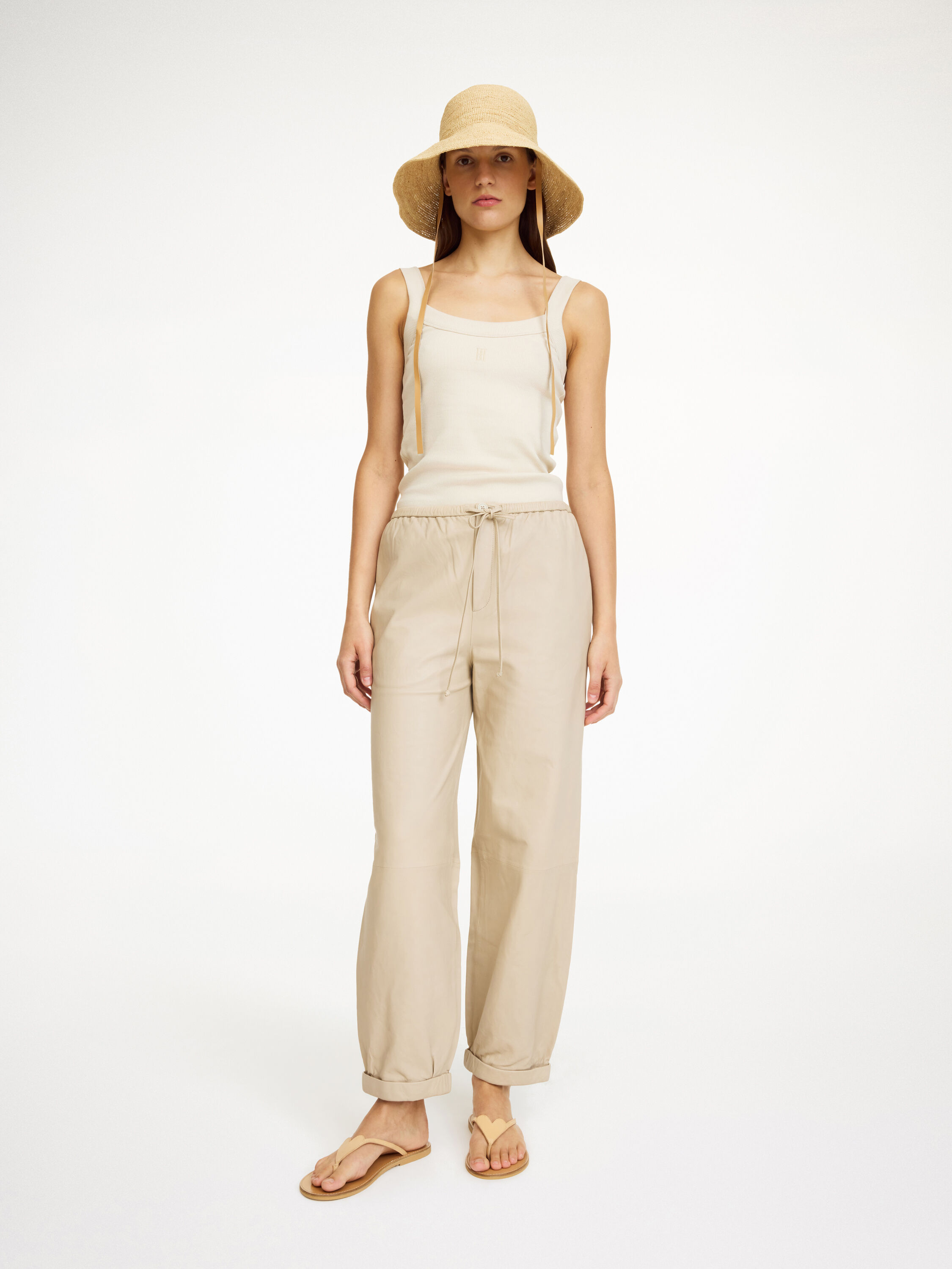 Joanni leather trousers