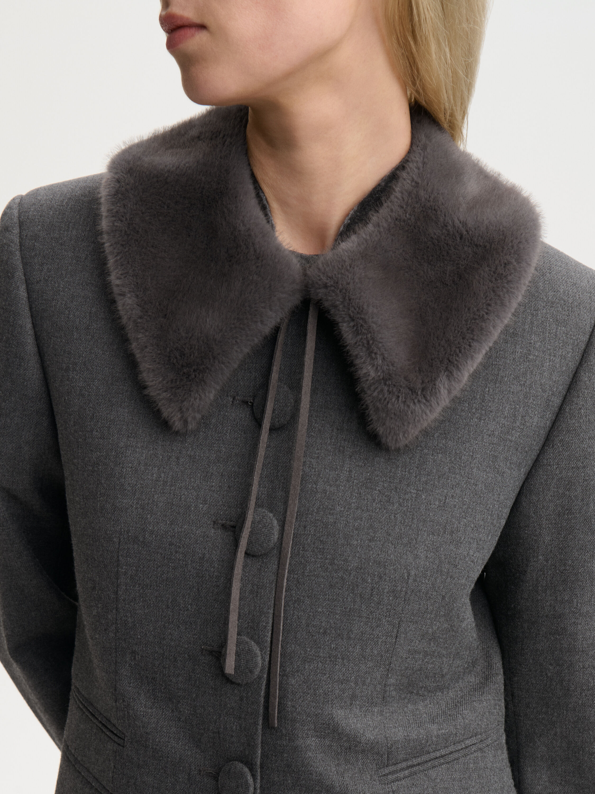 Cowie faux fur collar