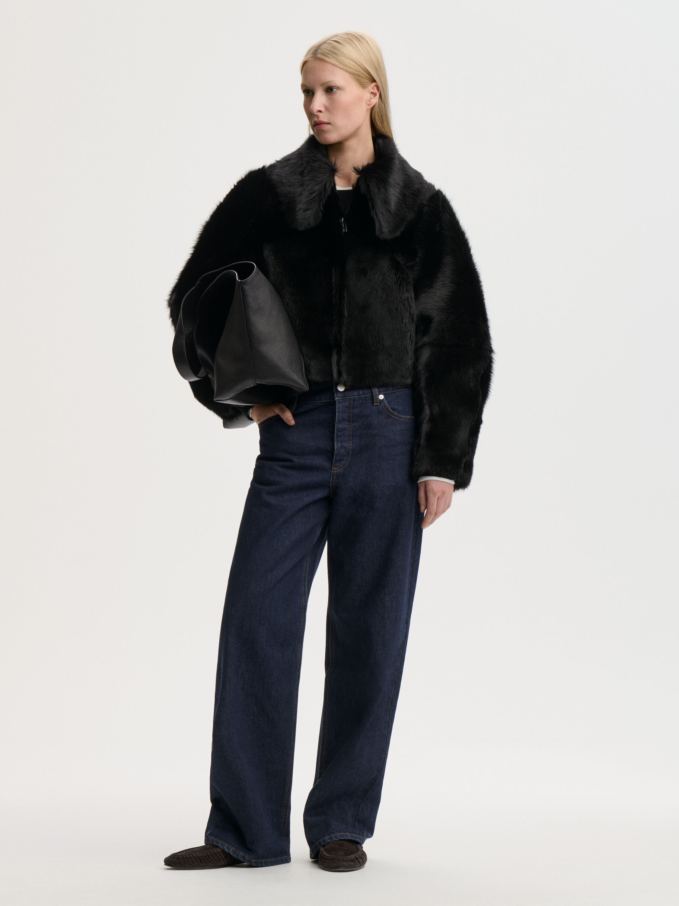 Rowani shearling calf jacket