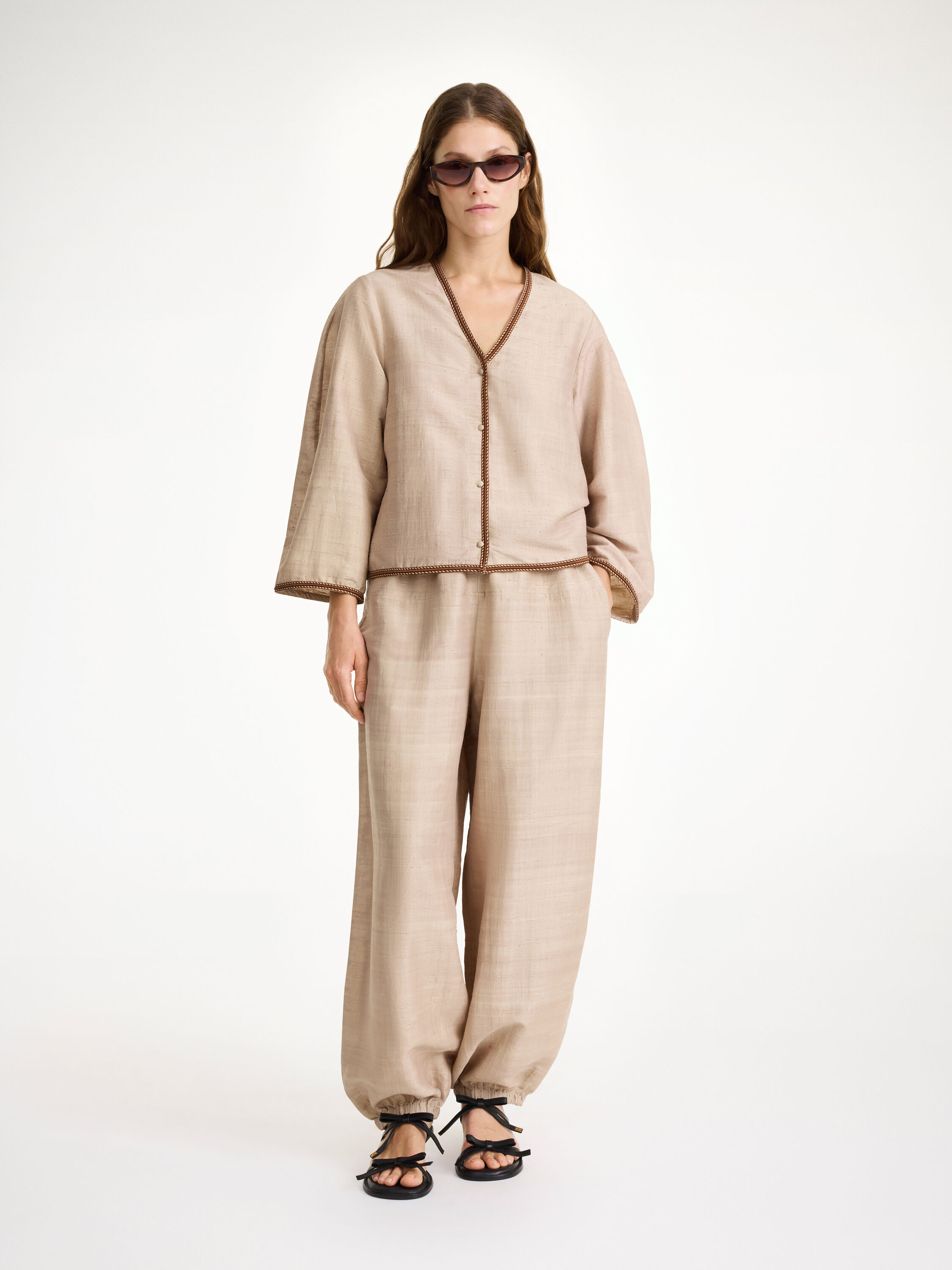 BY MALENE BIRGER Linen Mix Trousers Size S