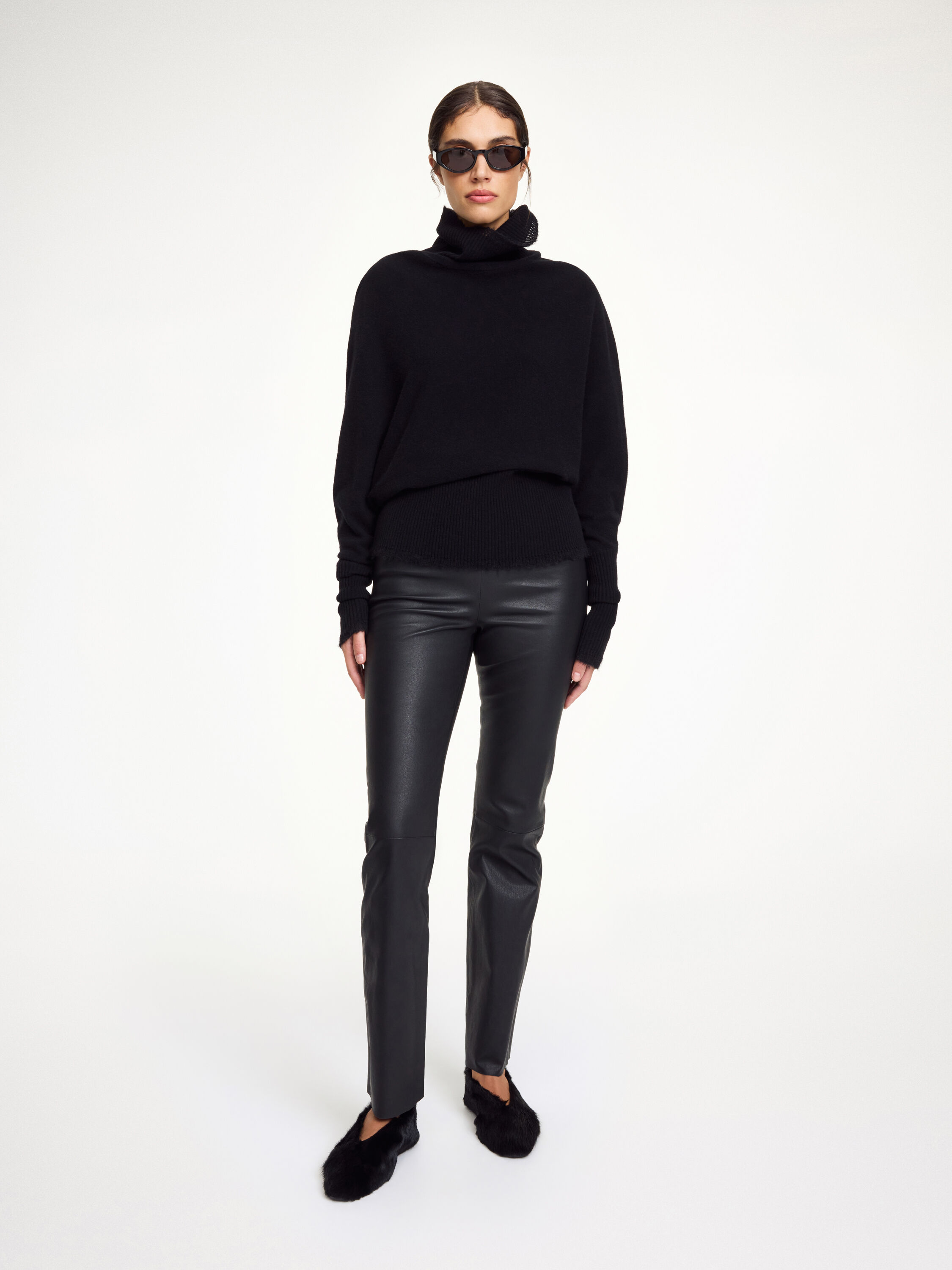 Florentina Long leather trousers