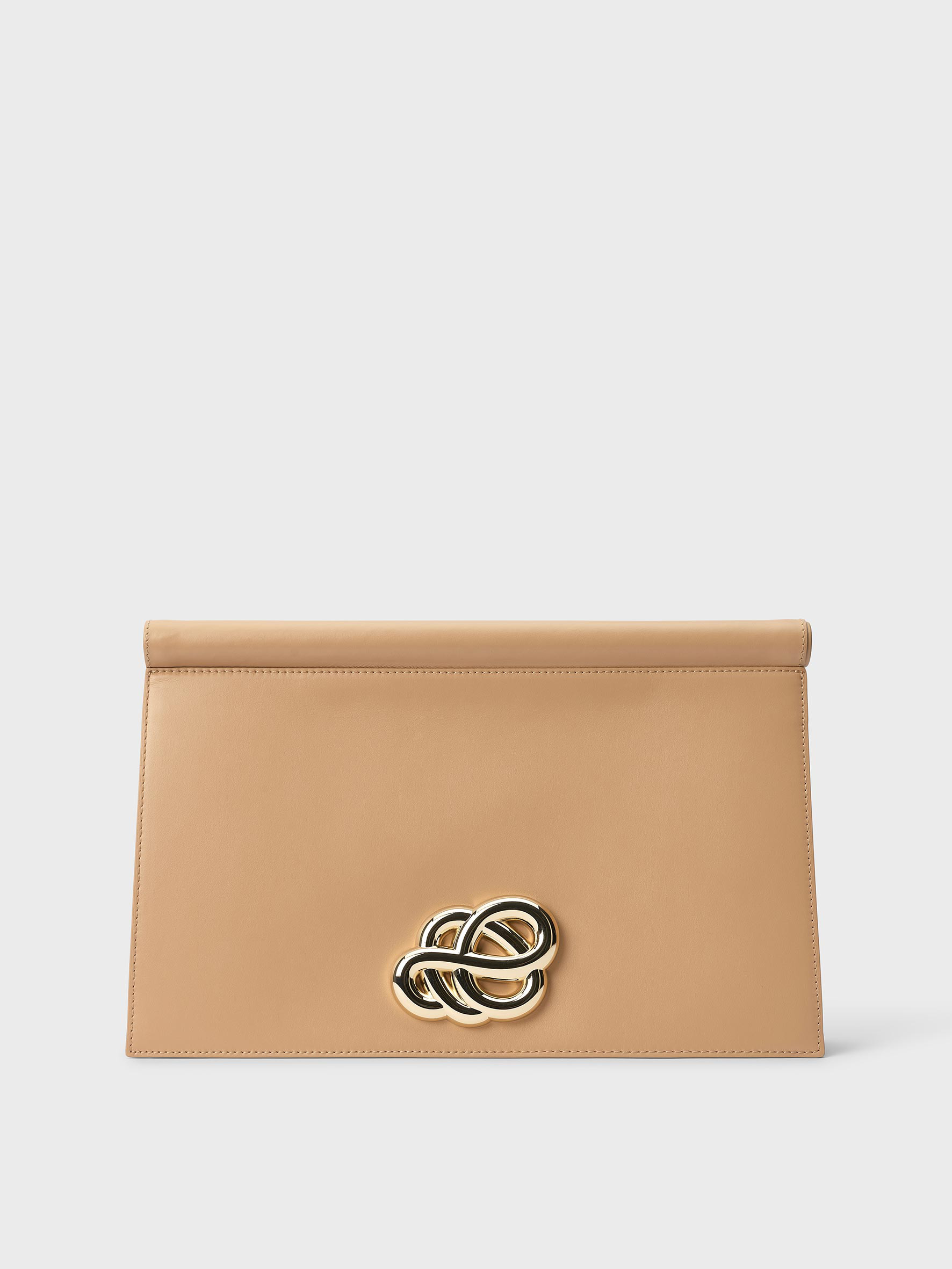 malene birger clutch beige