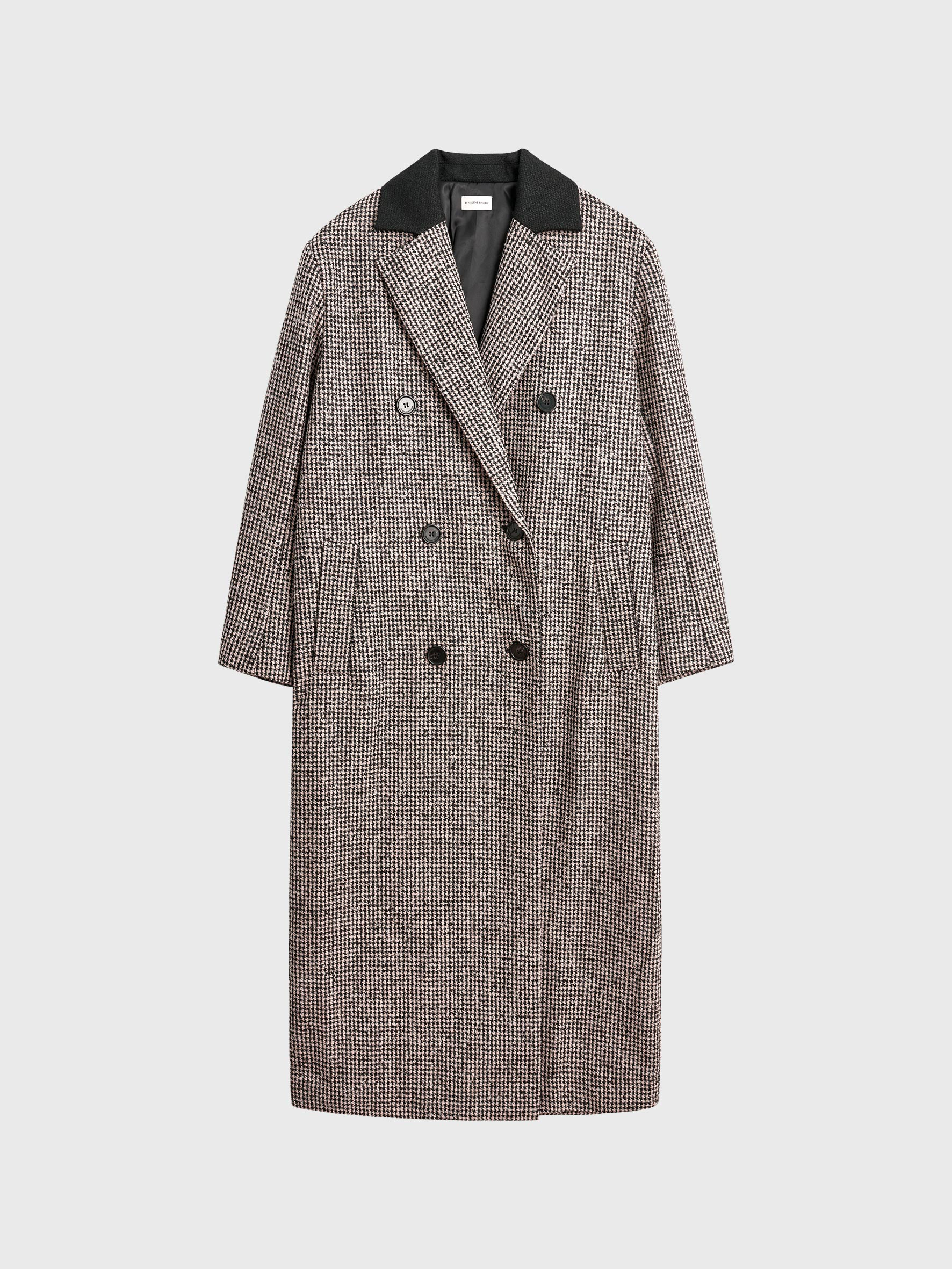 houndstooth coat topshop