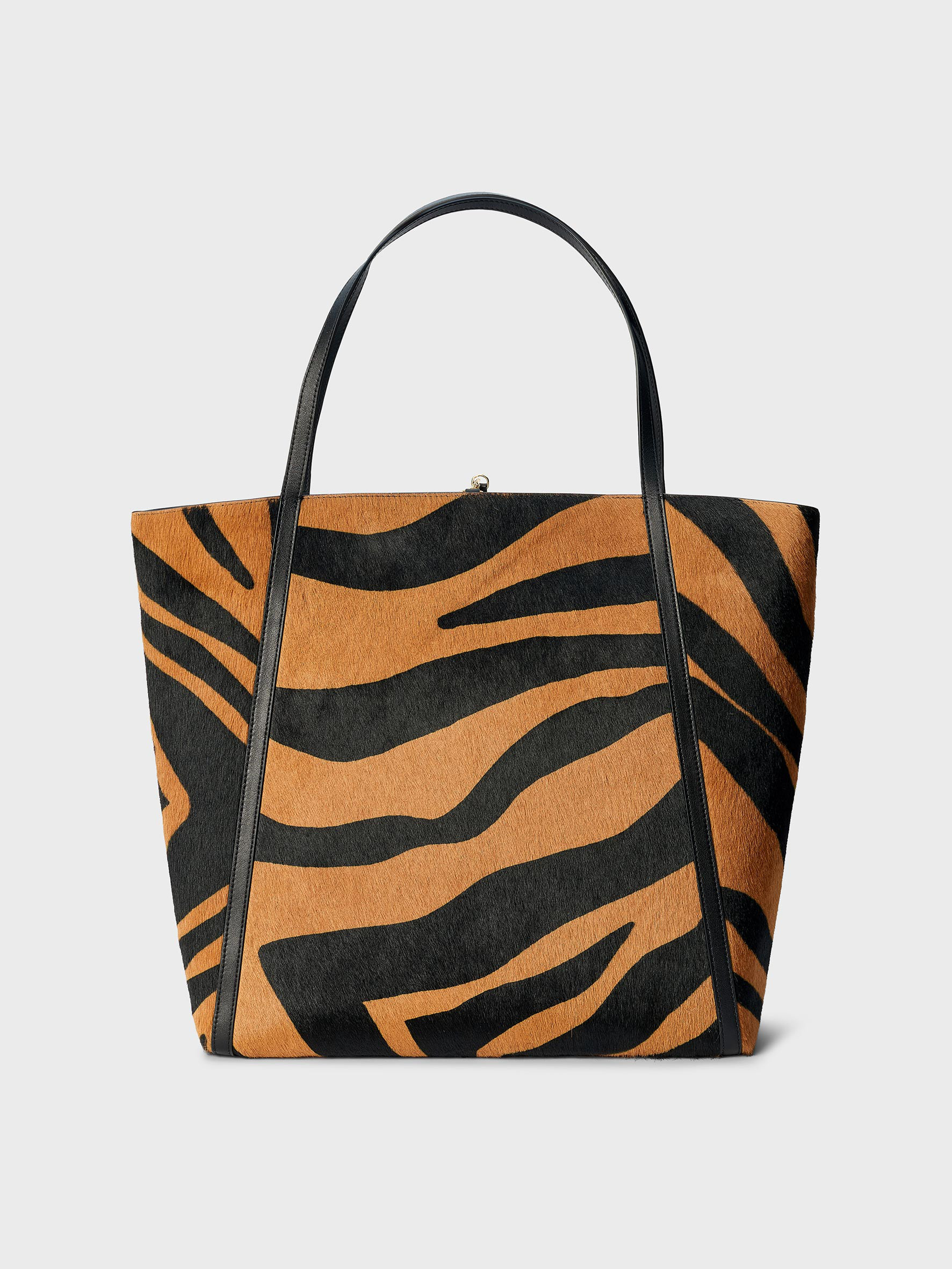 zebra print tote bag