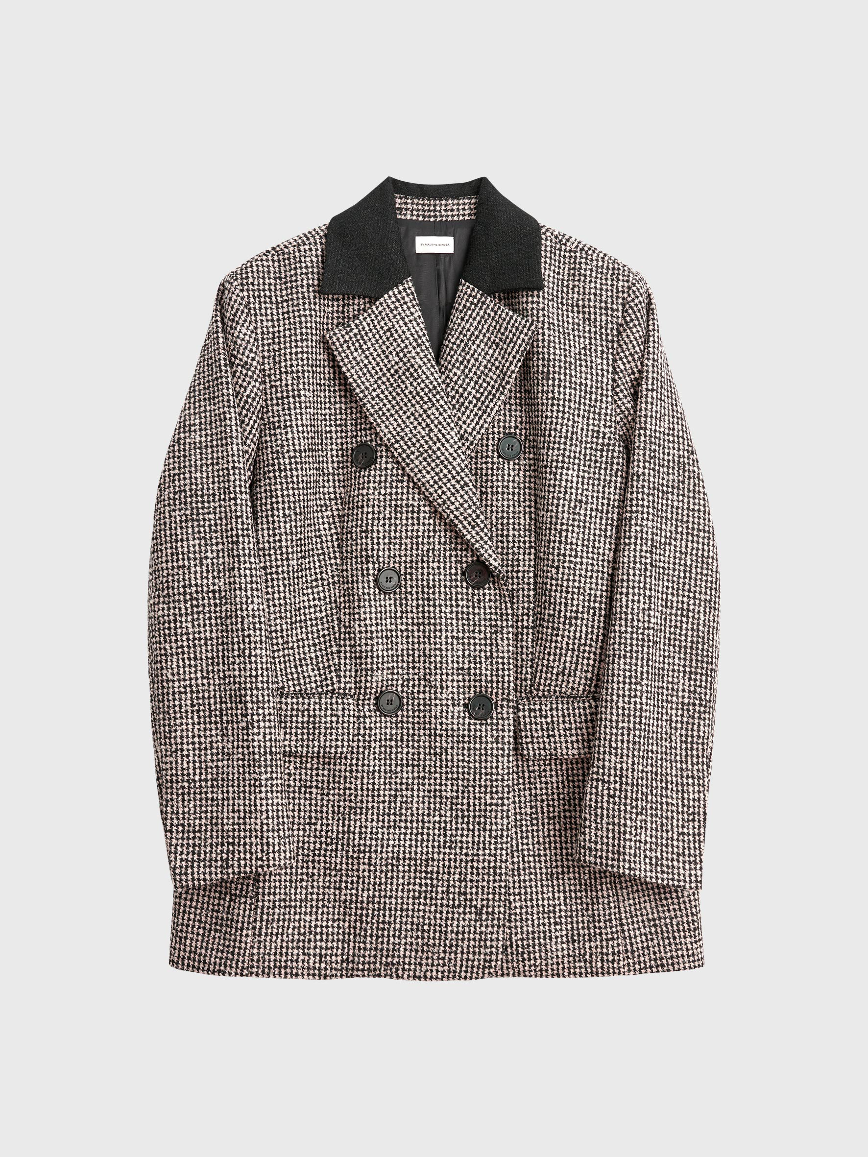 oversized houndstooth blazer