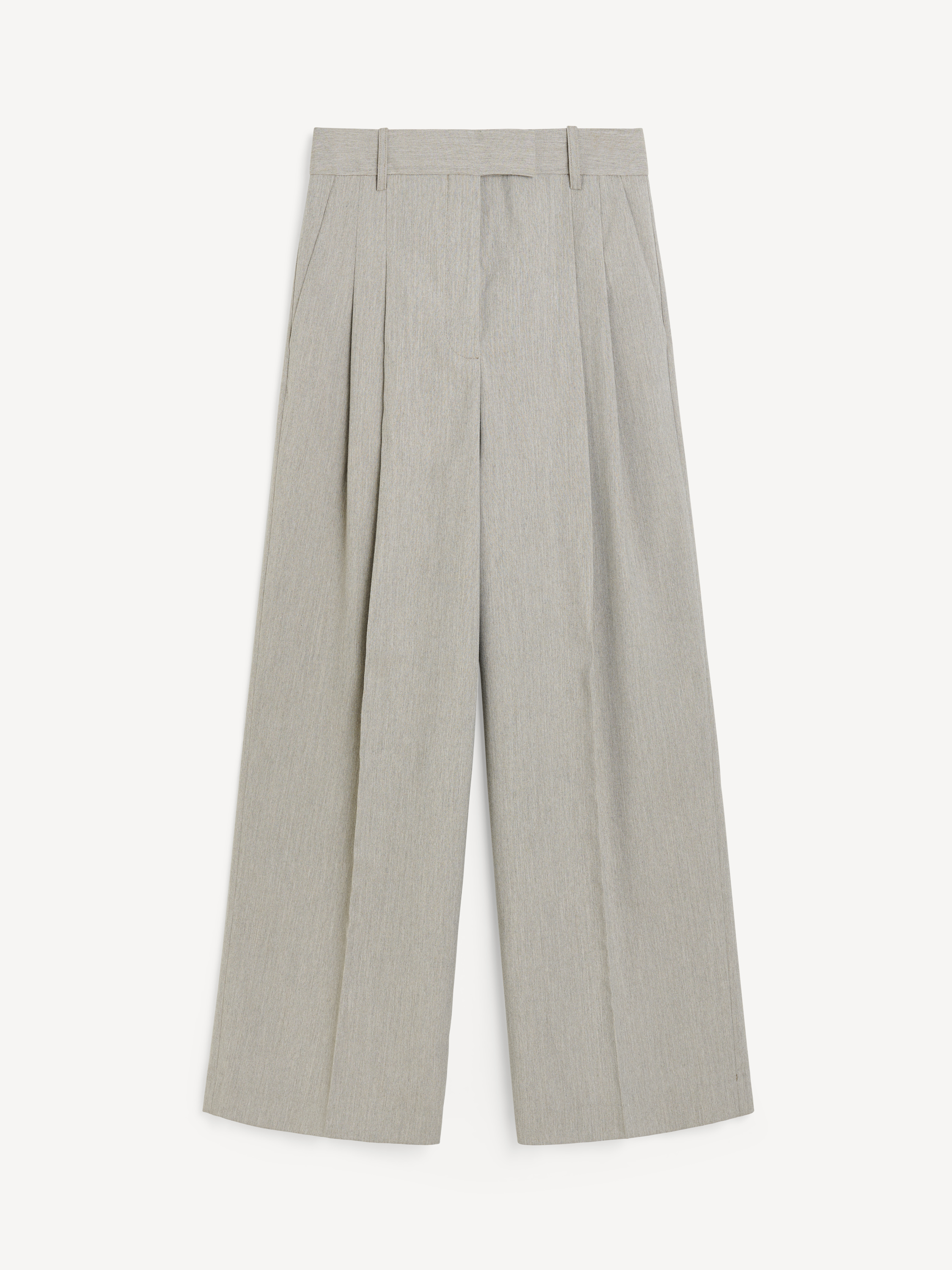 By Malene Birger Cymbaria Trousers In Grey Brown Melange