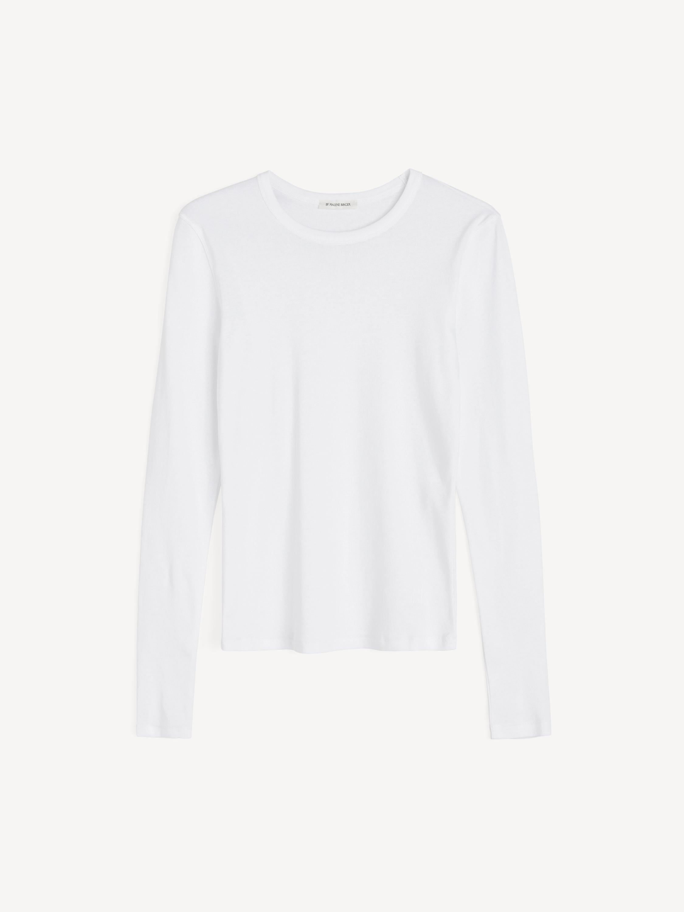 By Malene Birger Women's Soft White Brita Organic Cotton Long-Sleeved T-Shirt Xxs
