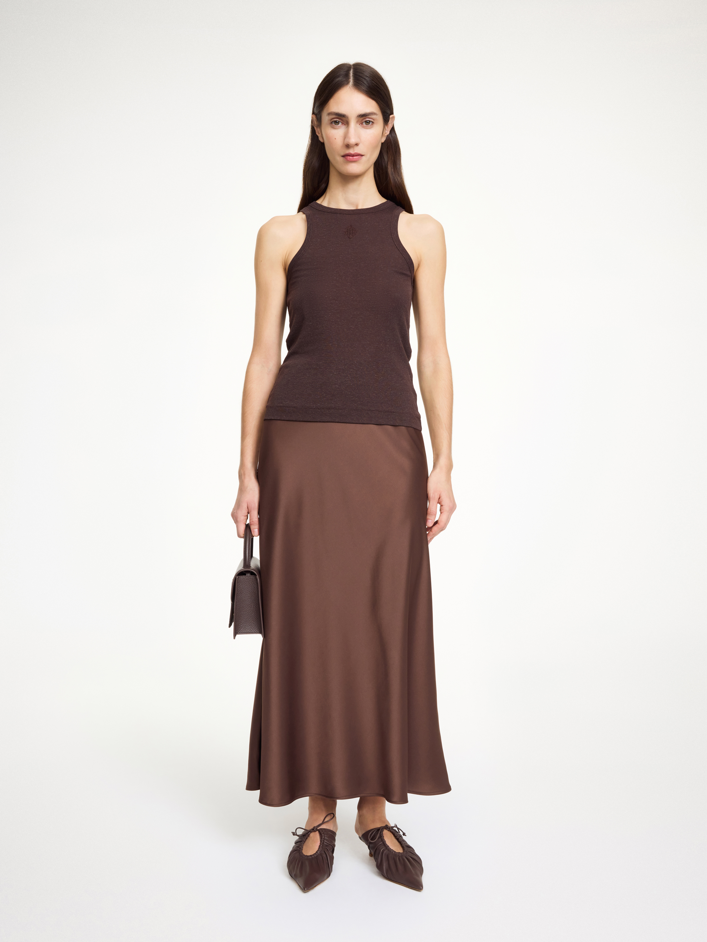 By Malene Birger Boshan Midi Skirt In Brown