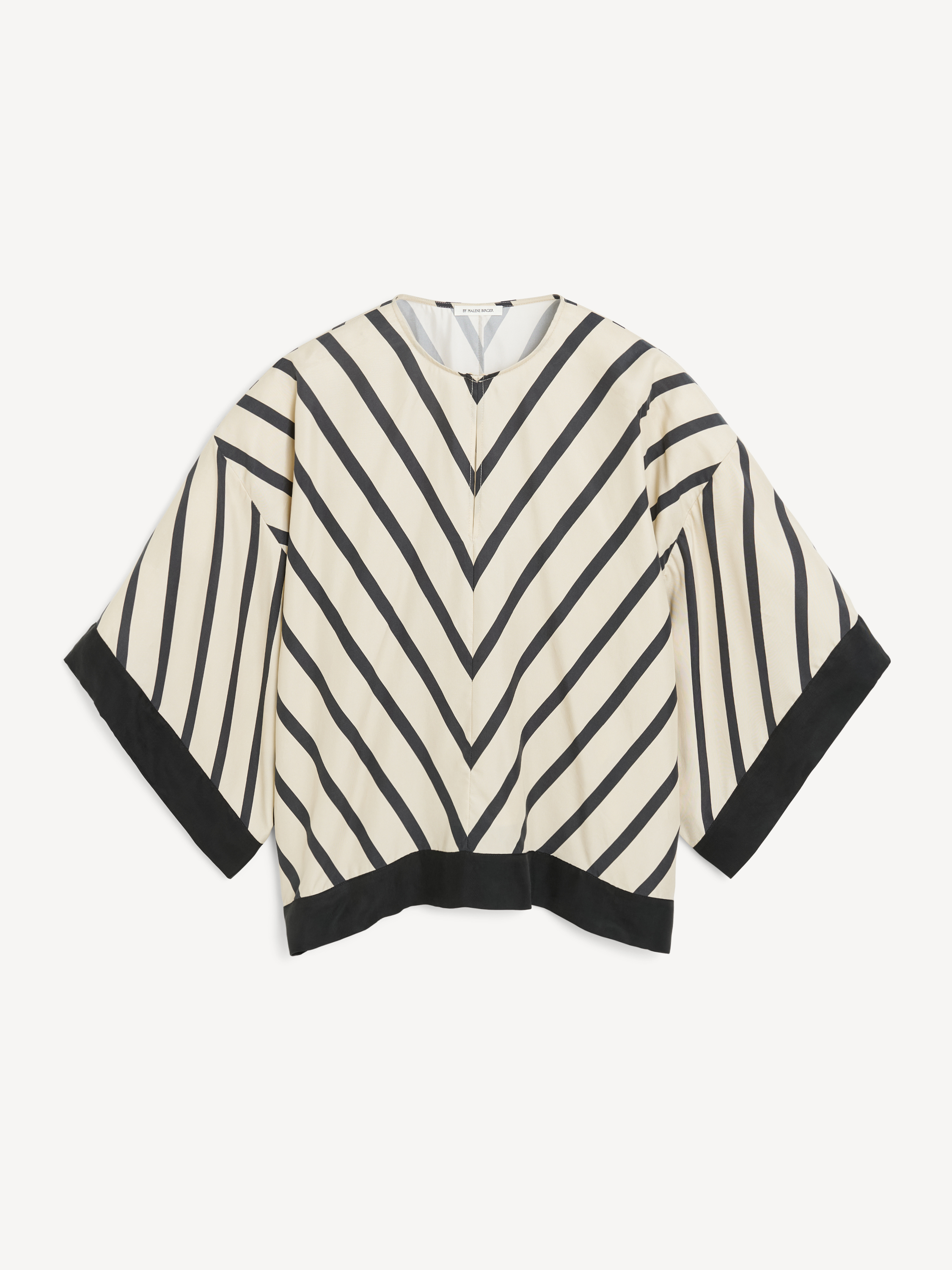 Shop By Malene Birger Cicie Blouse In Diagonal Stripe