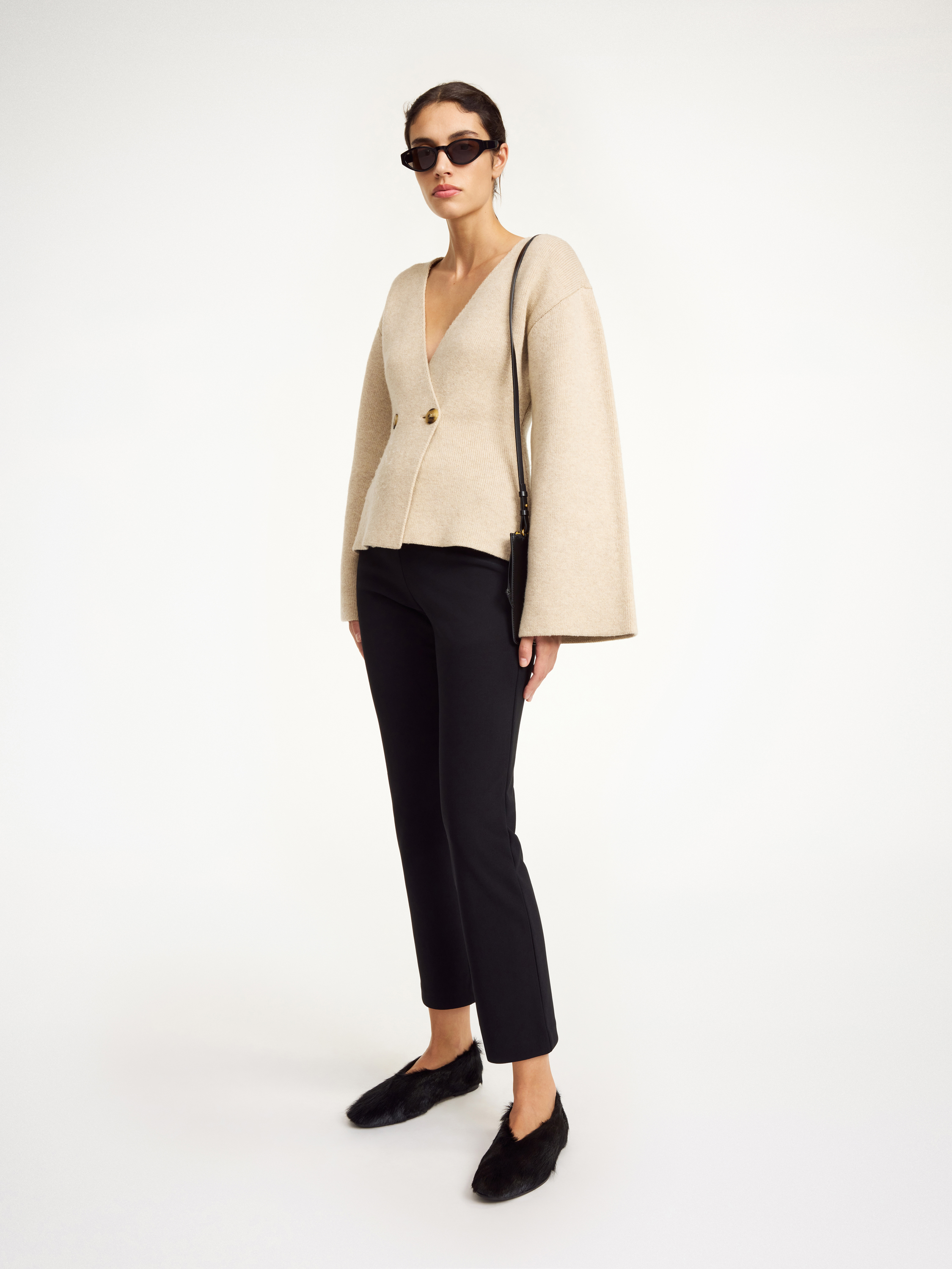 By Malene Birger Vilea Cropped Trousers In Black