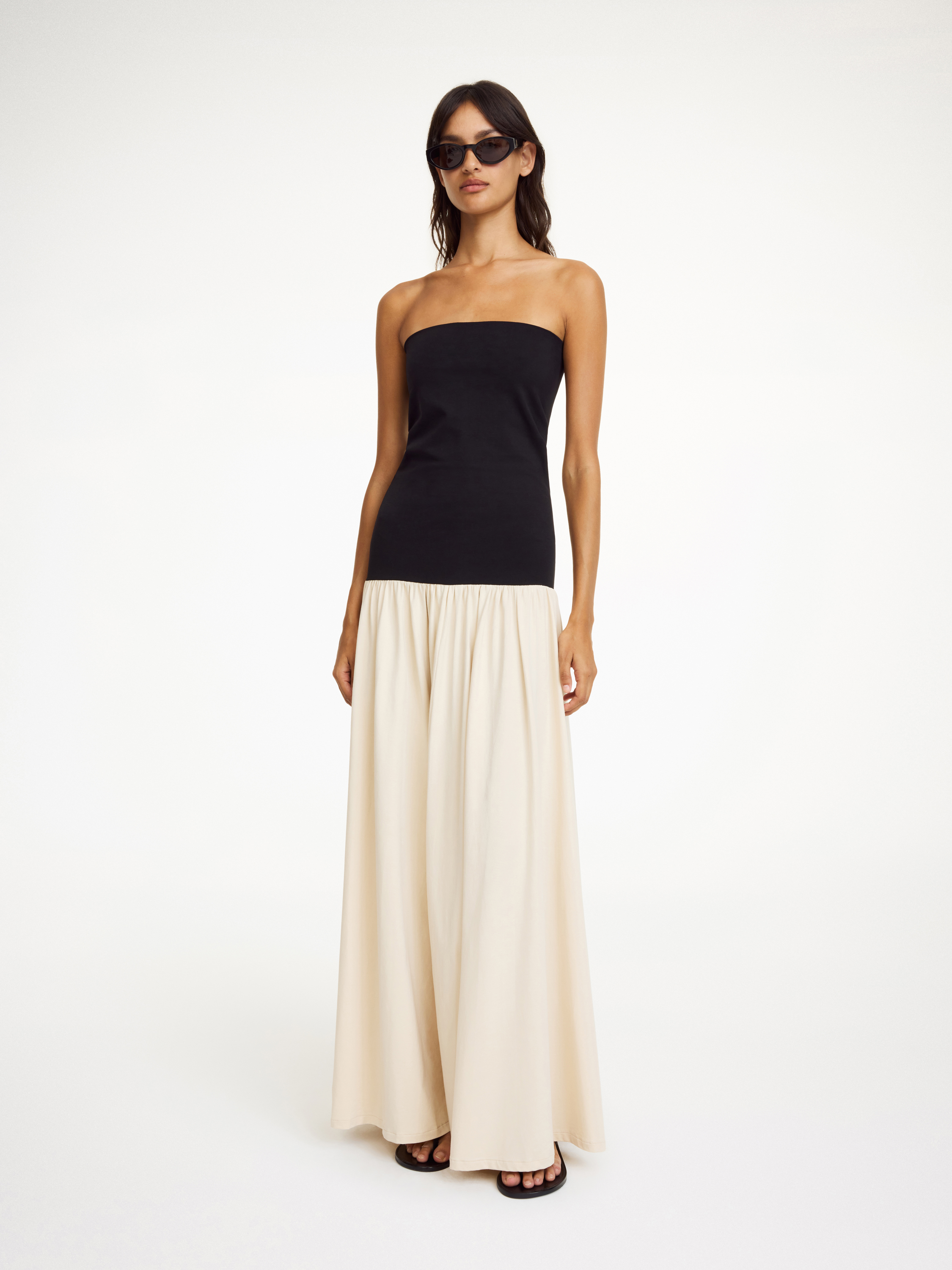 By Malene Birger Marciella Maxi Dress In Oyster Gray