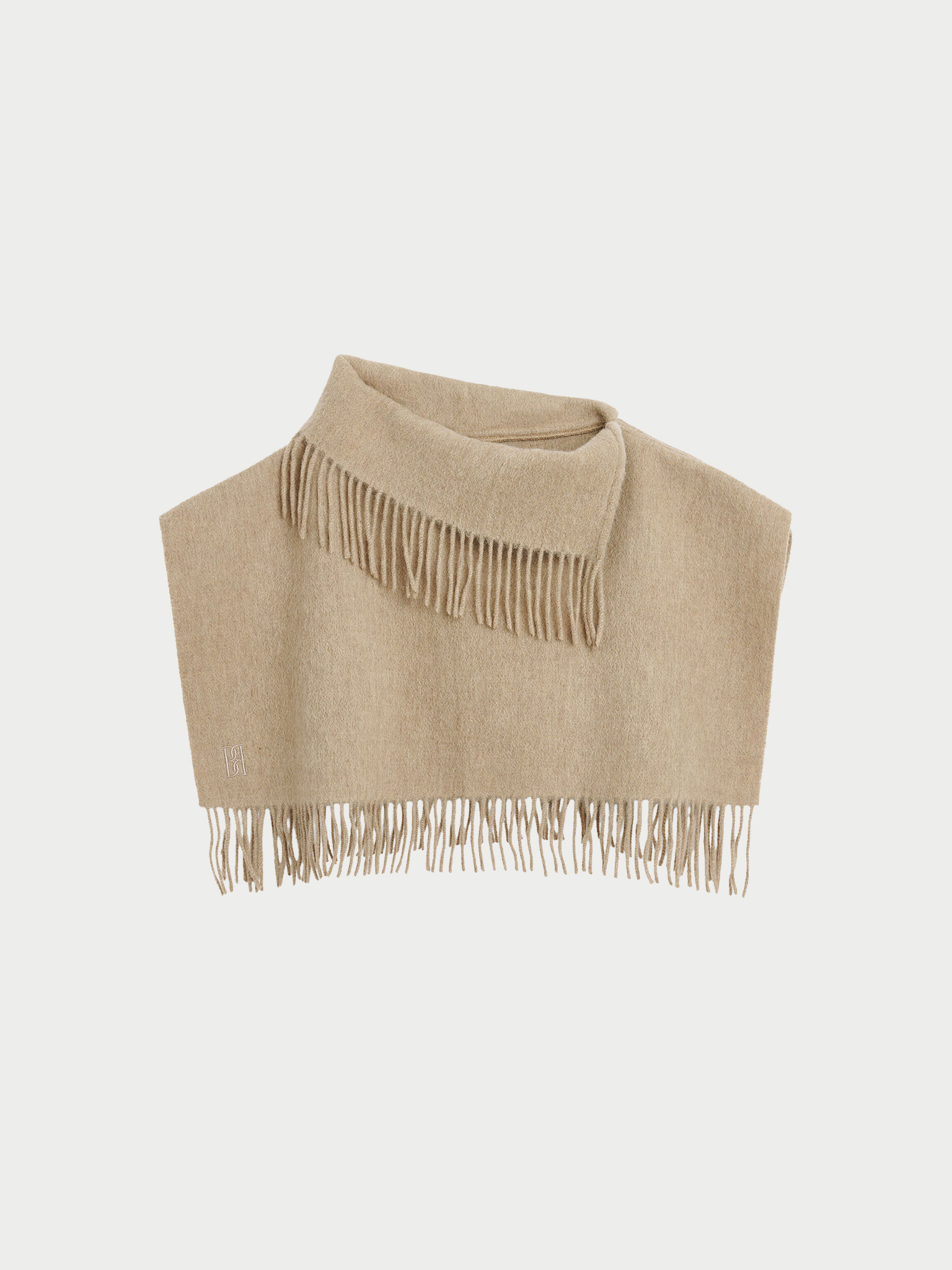 Turtla wool fringe bib