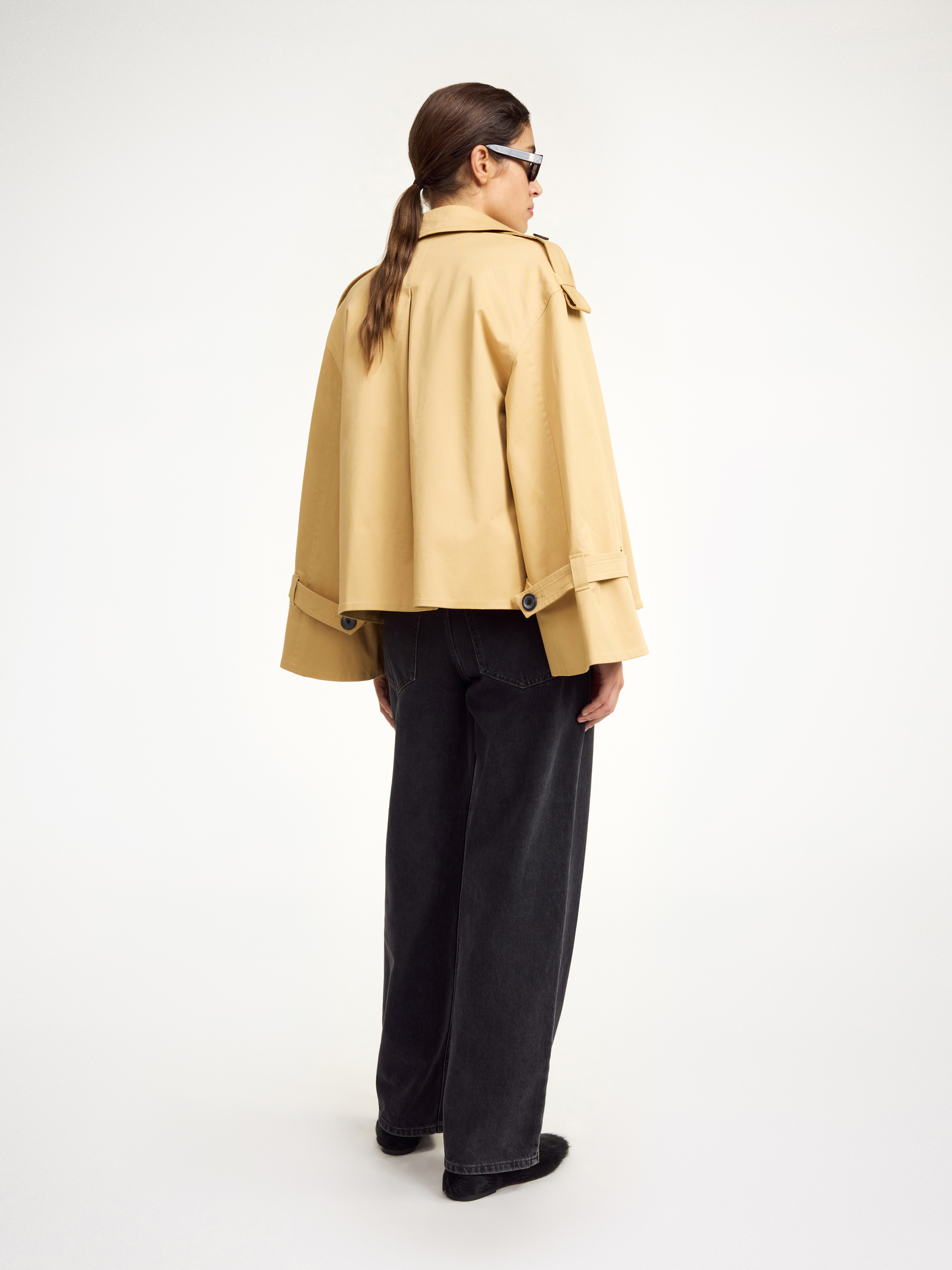 By Malene Birger Alisandra Double-breasted Trench Jacket In Sand Beige