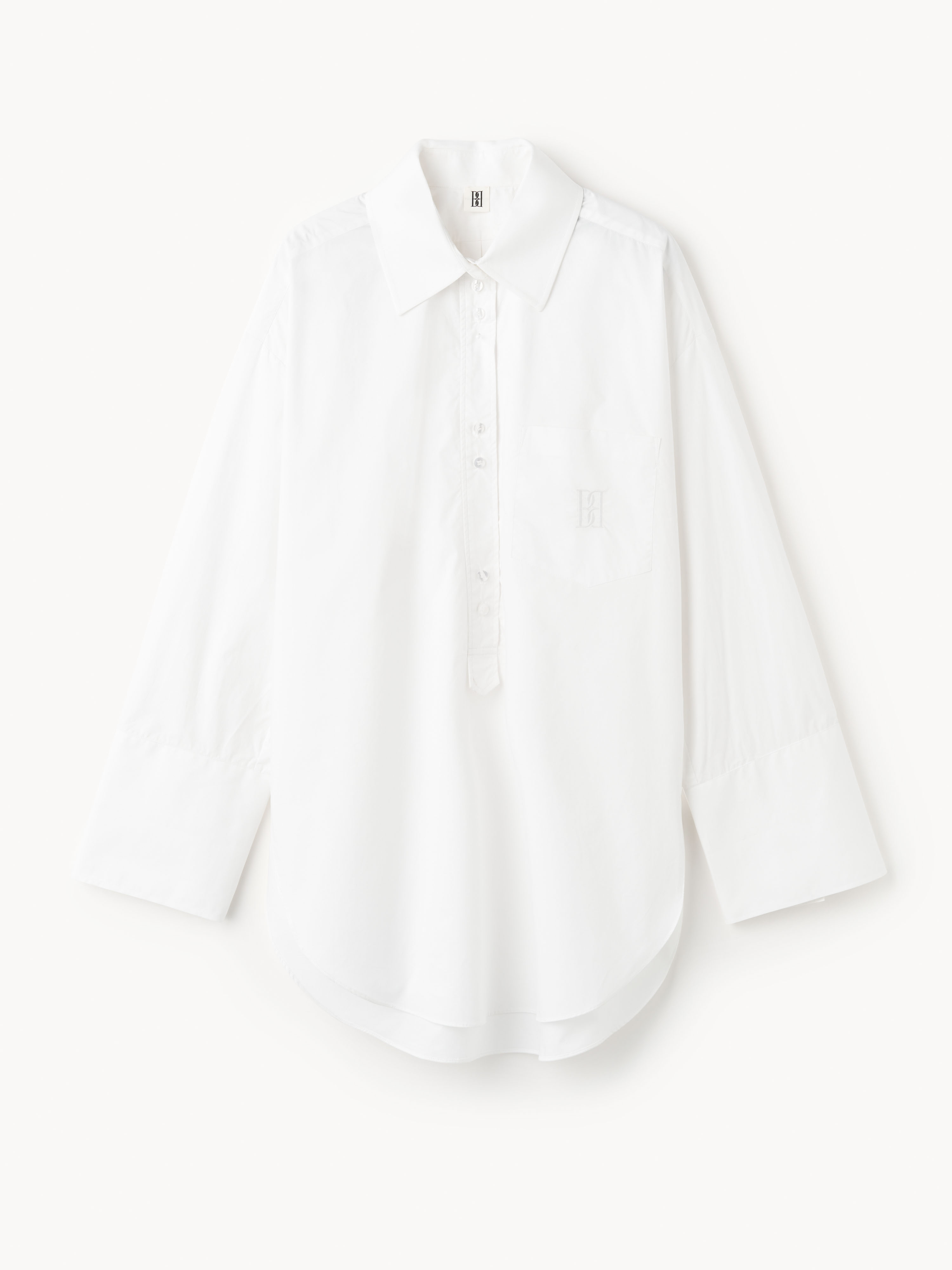 By Malene Birger Women's Pure White Maye Organic Cotton Shirt Size 42