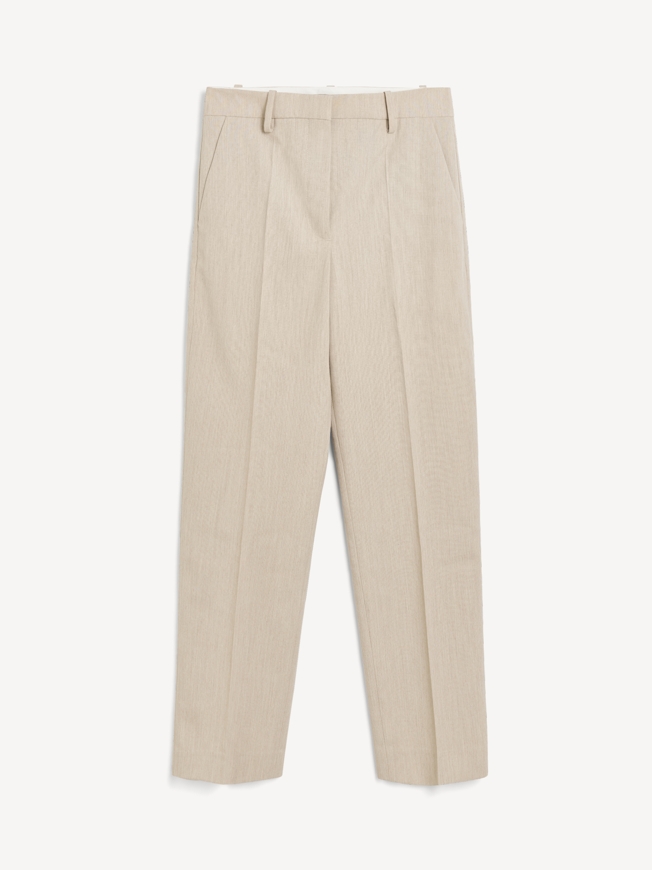 By Malene Birger Igda Straight-leg Trousers In Beige Melange