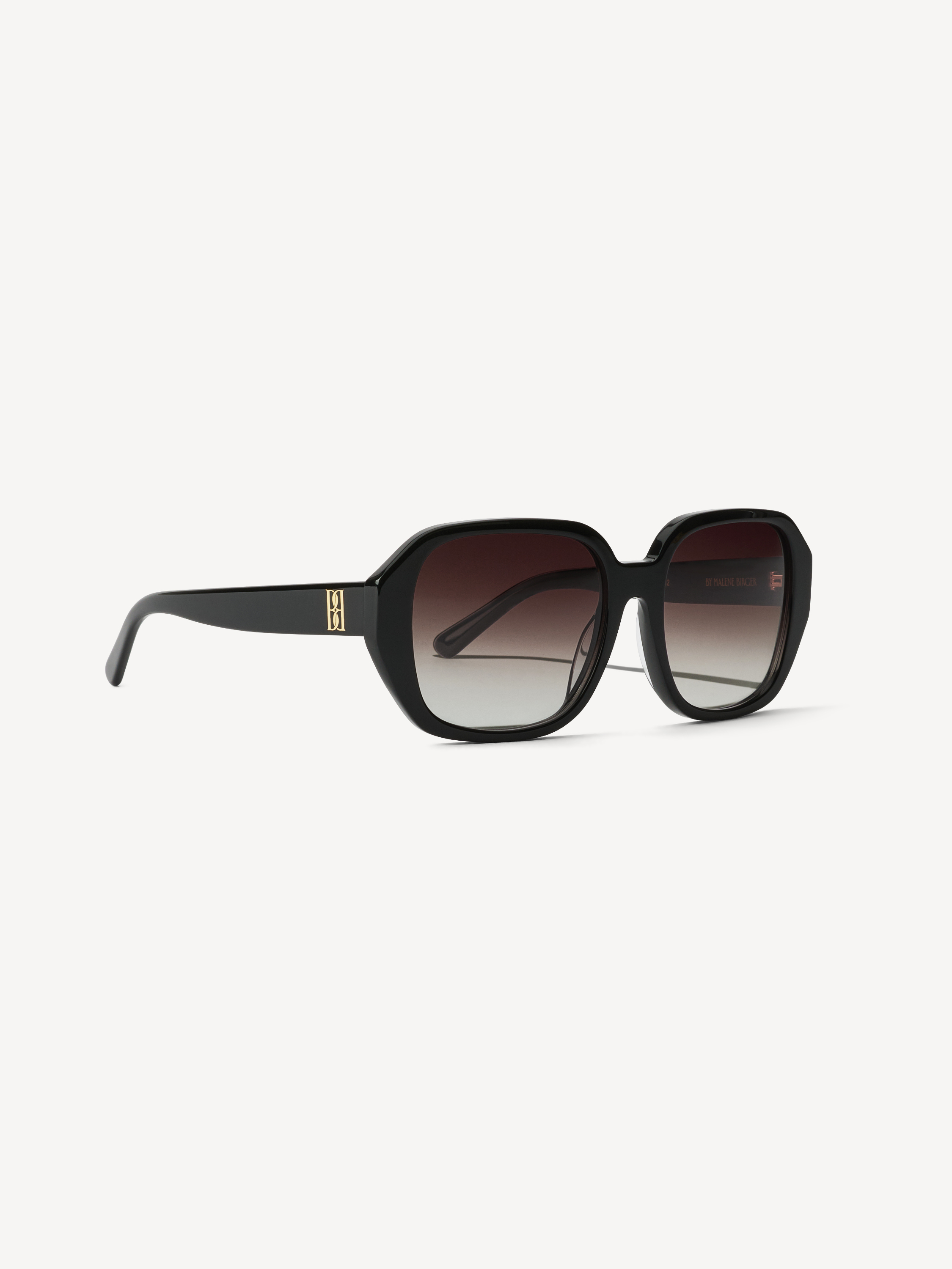 Shop By Malene Birger Milla Sunglasses In Black
