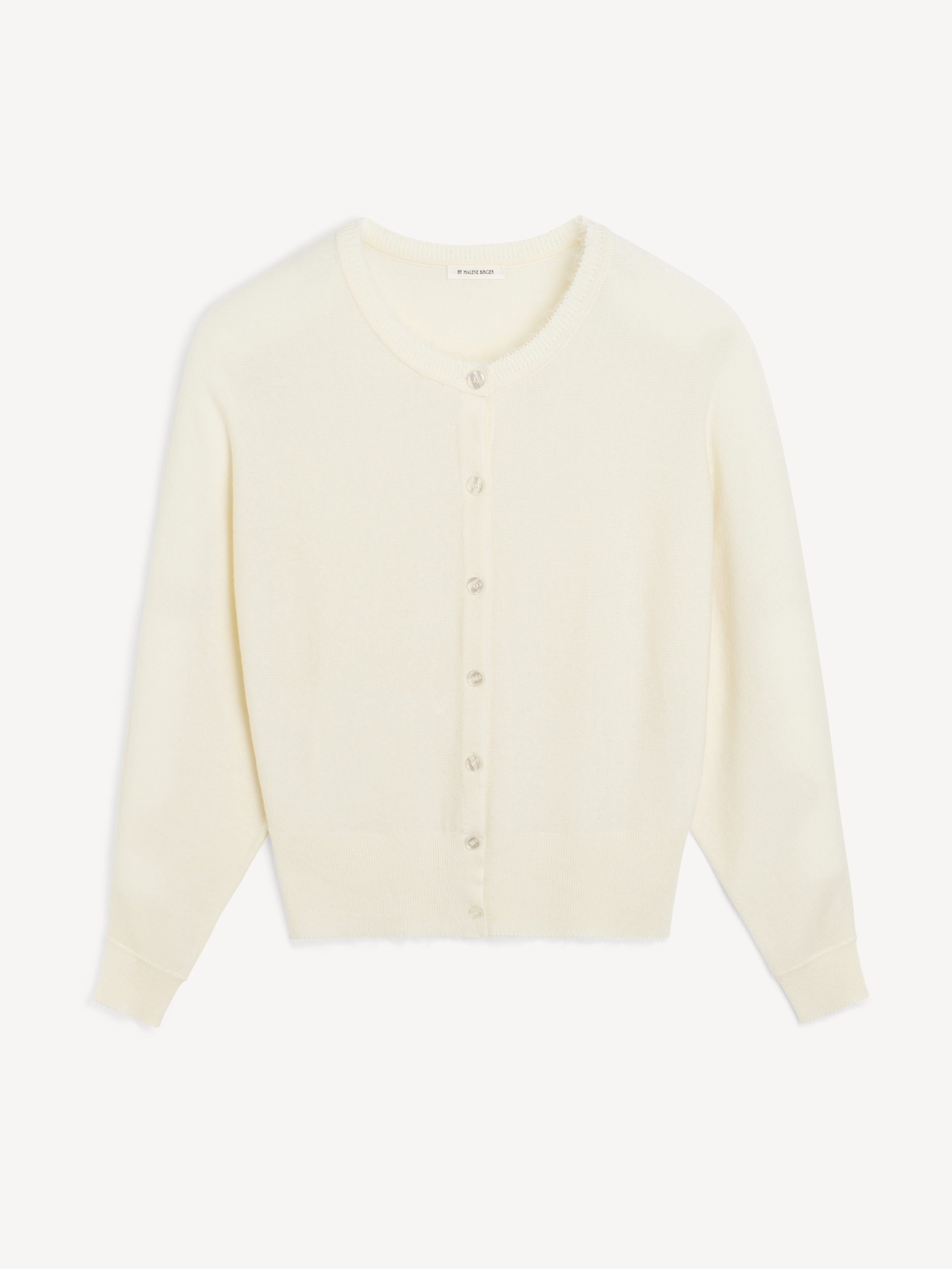 By Malene Birger Sao Wool Cardigan In Soft White