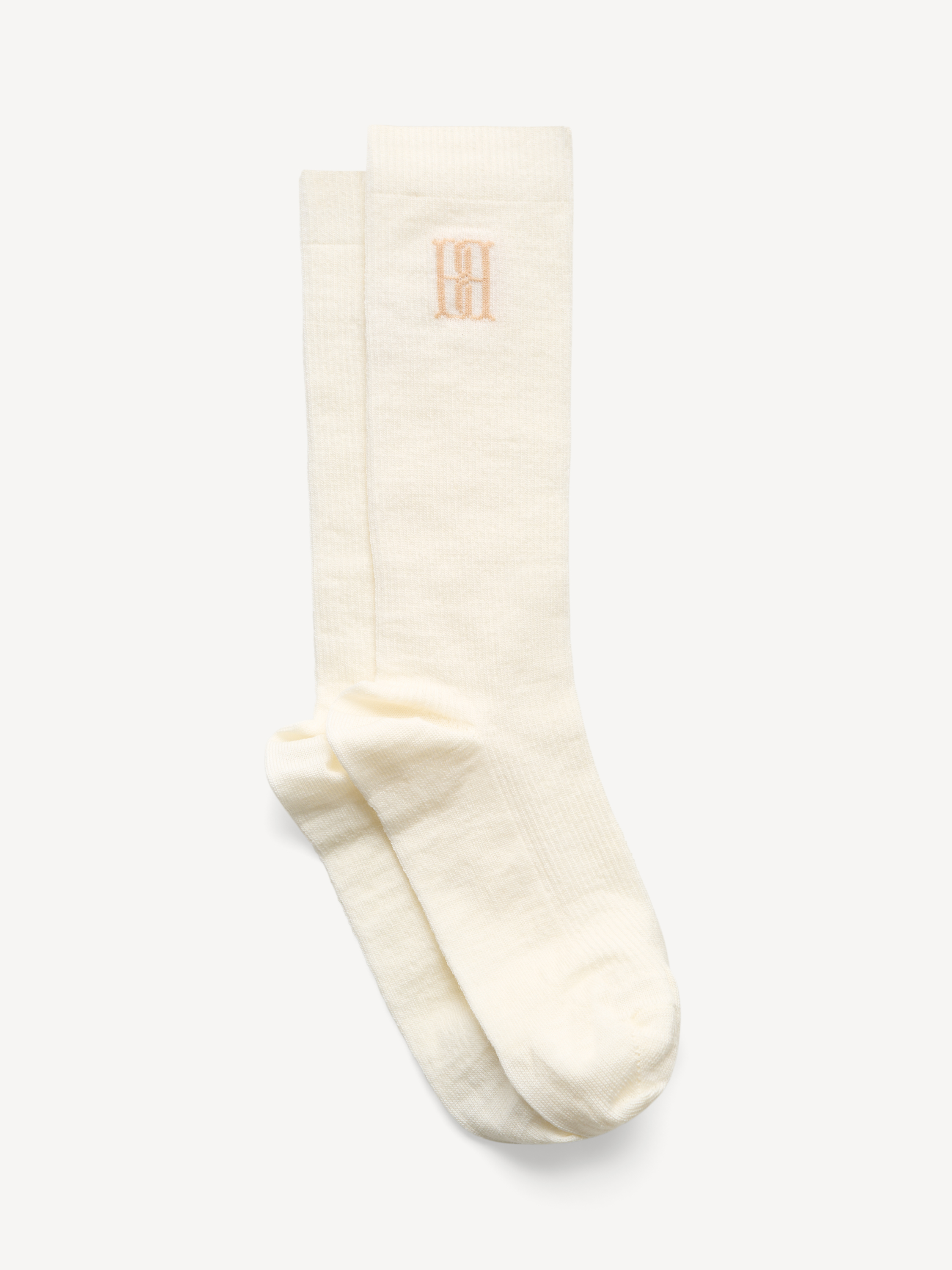 By Malene Birger Leiano Wool-blend Socks In White