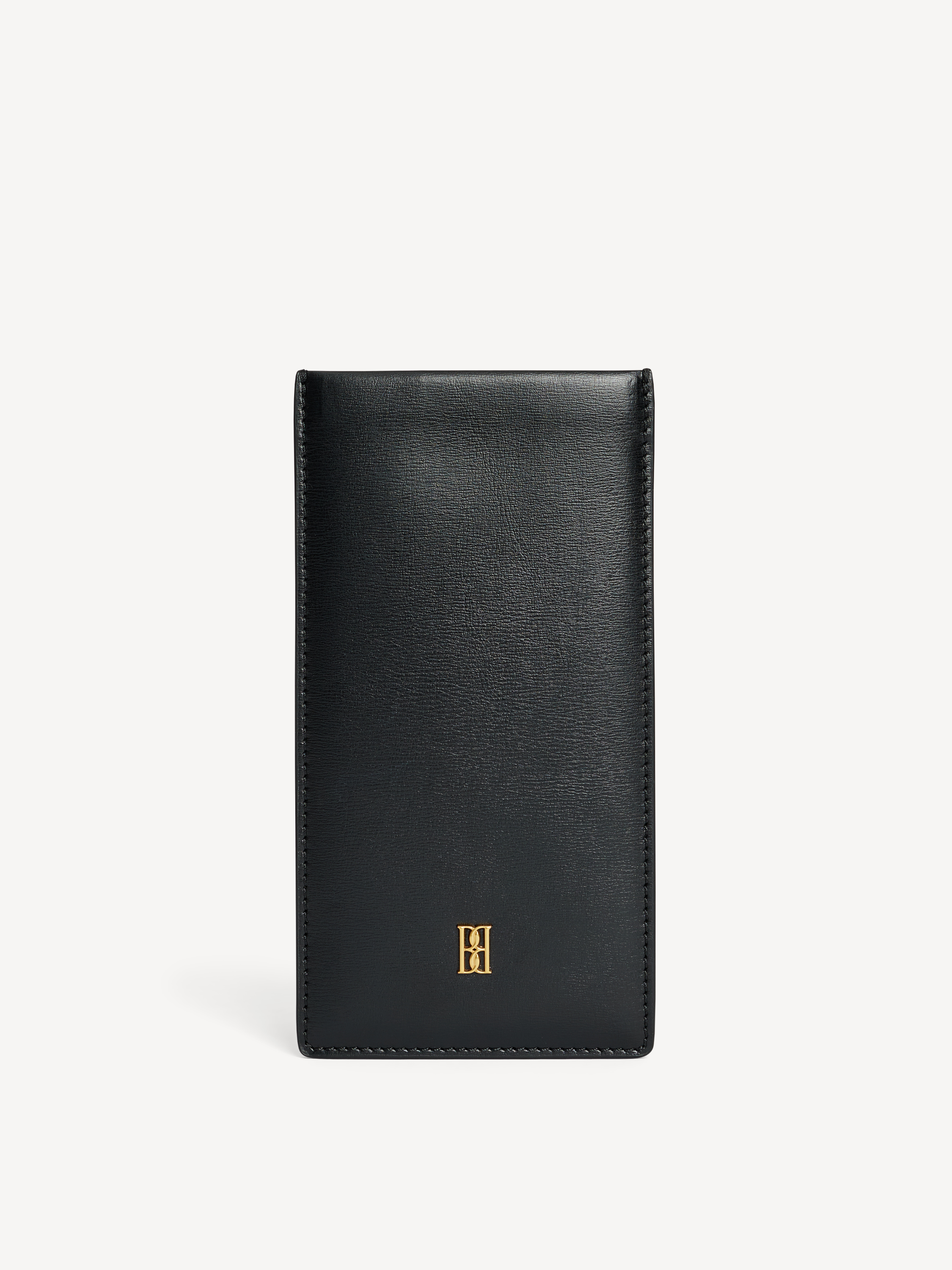 By Malene Birger Aya Leather Sunglasses Case In Black
