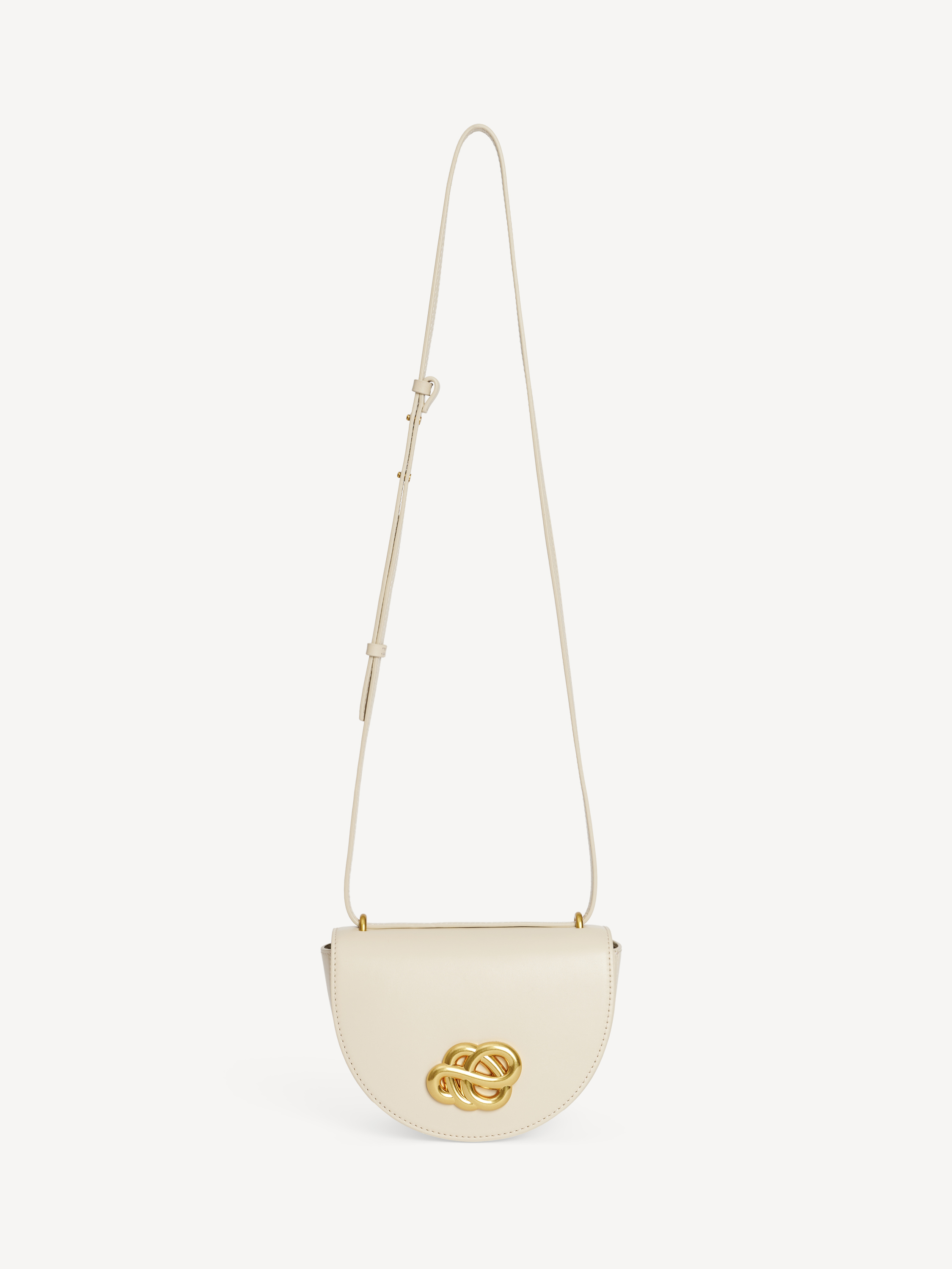 By Malene Birger Cebelle Leather Shoulder Bag In Oyster Gray