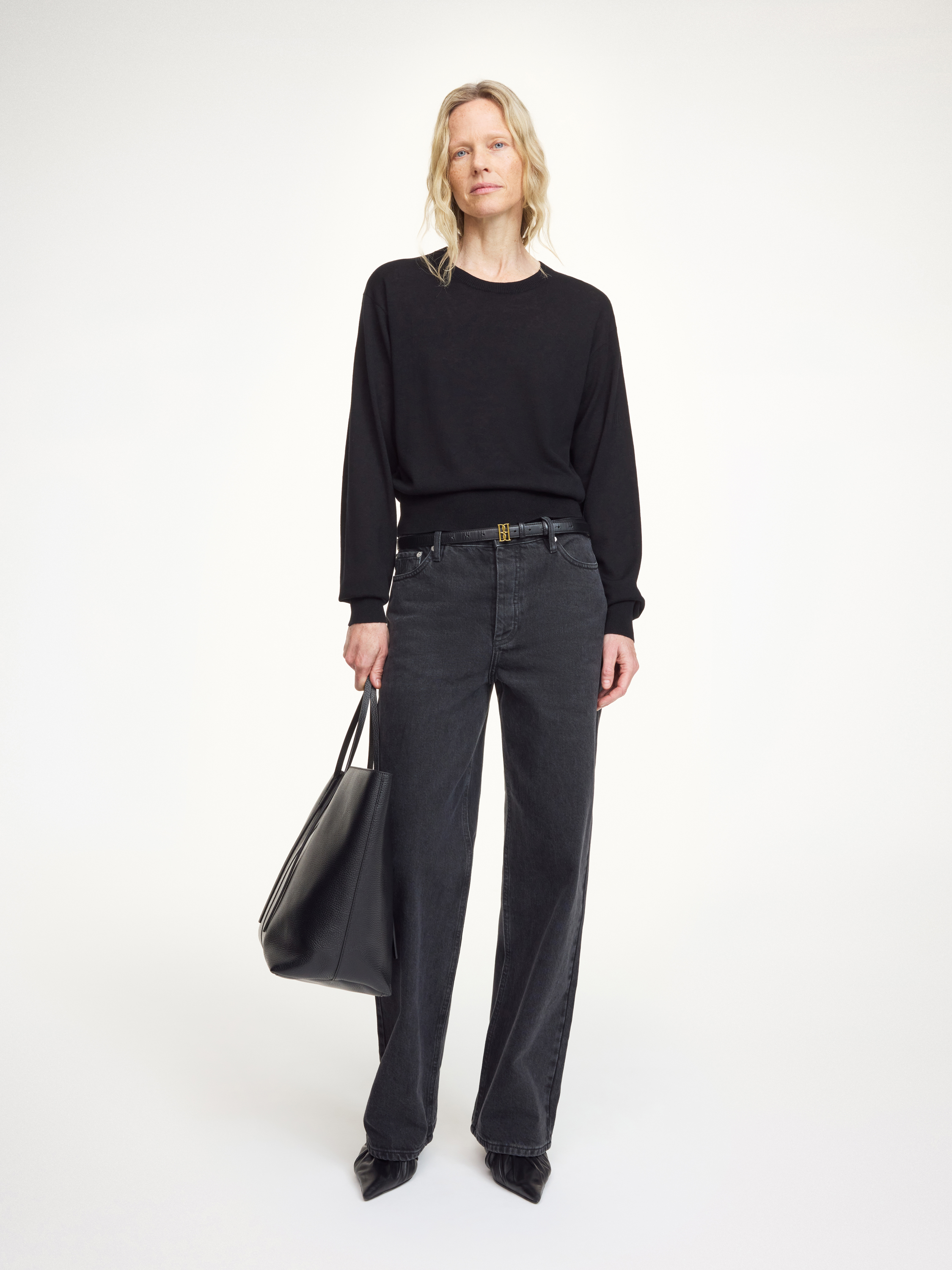 By Malene Birger Mantea Wool-blend Sweater In Black