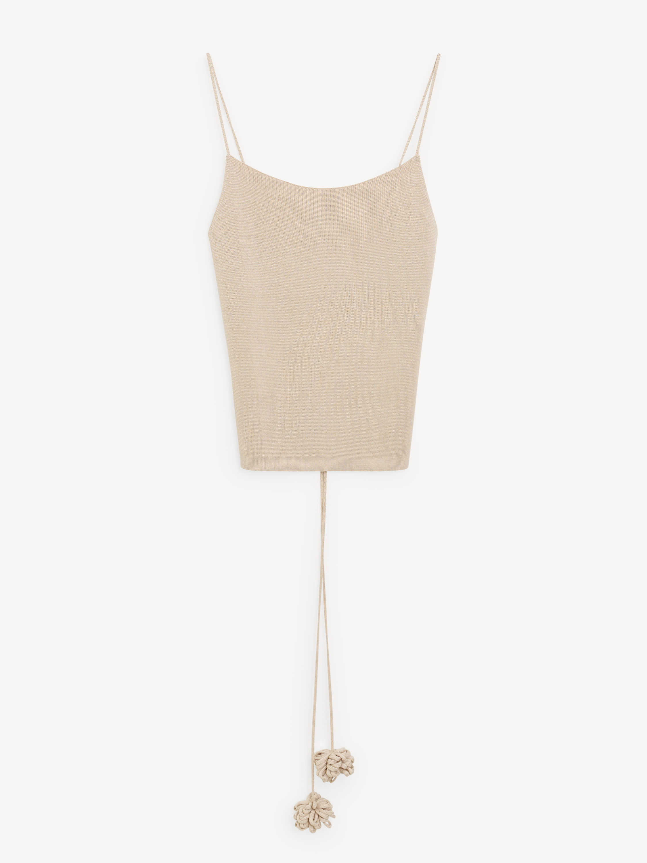 By Malene Birger Gillian Open-back Knit Tank Top In Nomad