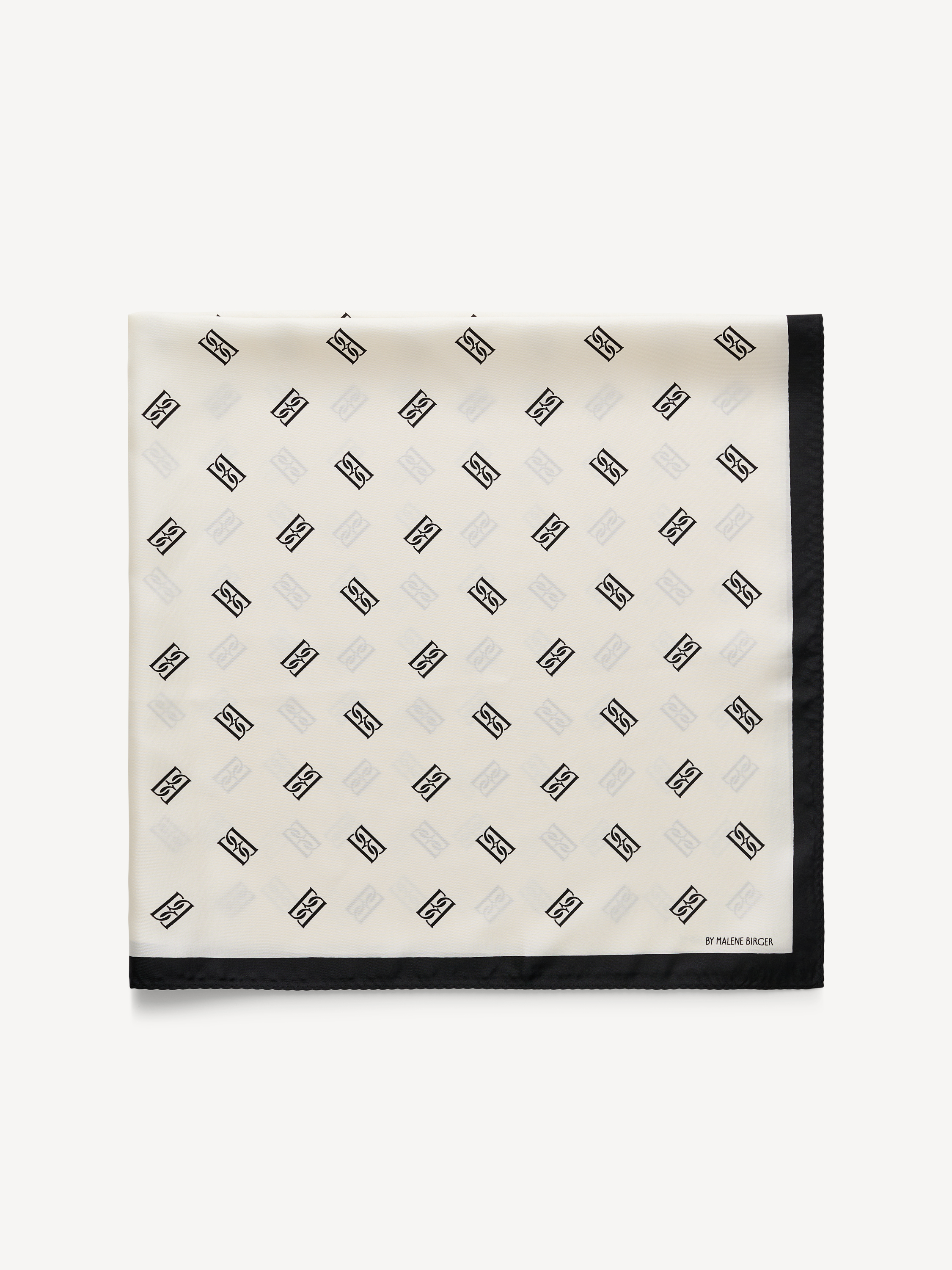 By Malene Birger Monnas Silk Scarf In Soft White
