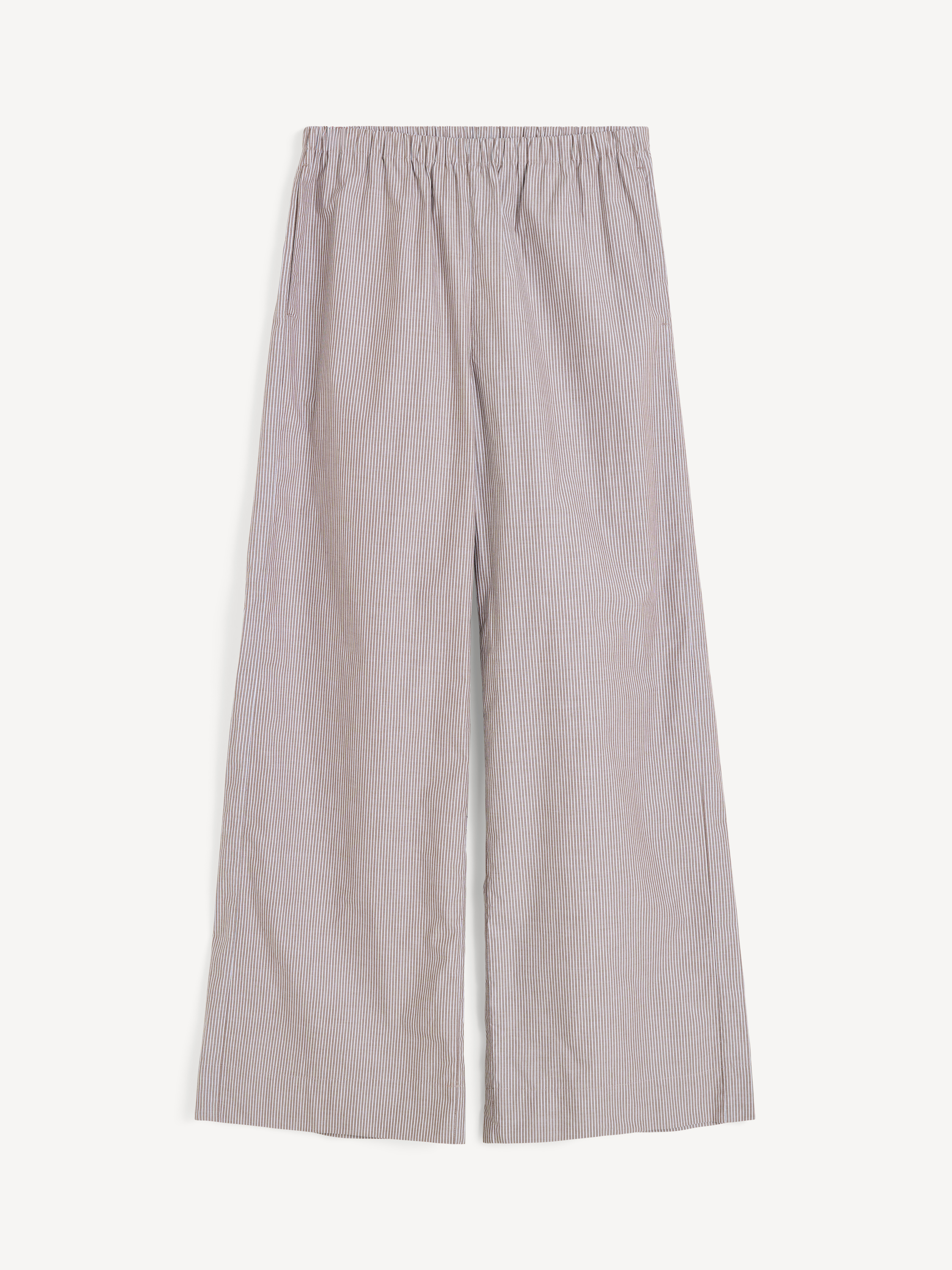 By Malene Birger Women's Thin Brown Stripe Cabello Wide-Leg Trousers Size 36