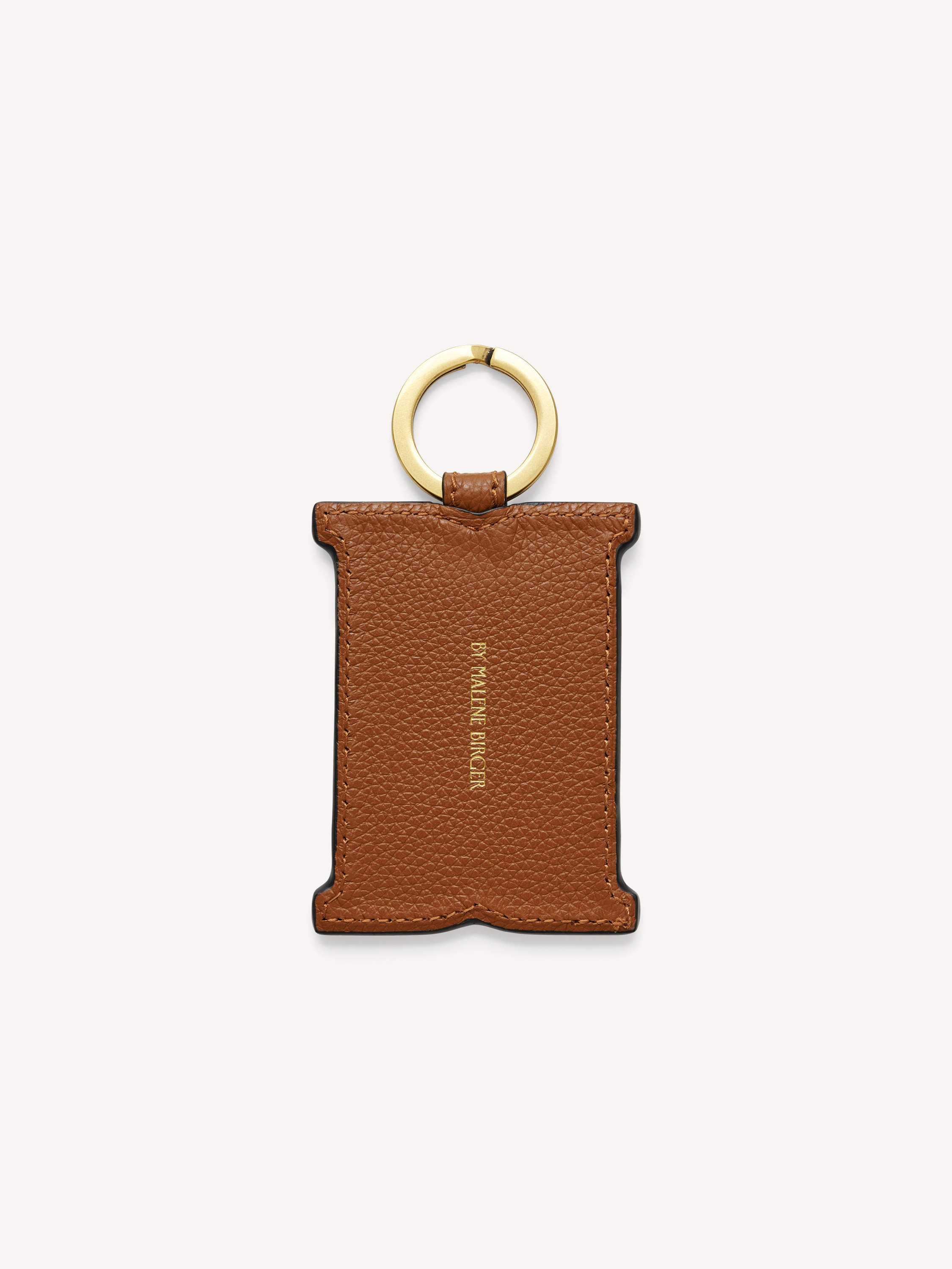 By Malene Birger Monno Leather Keychain In Tannin
