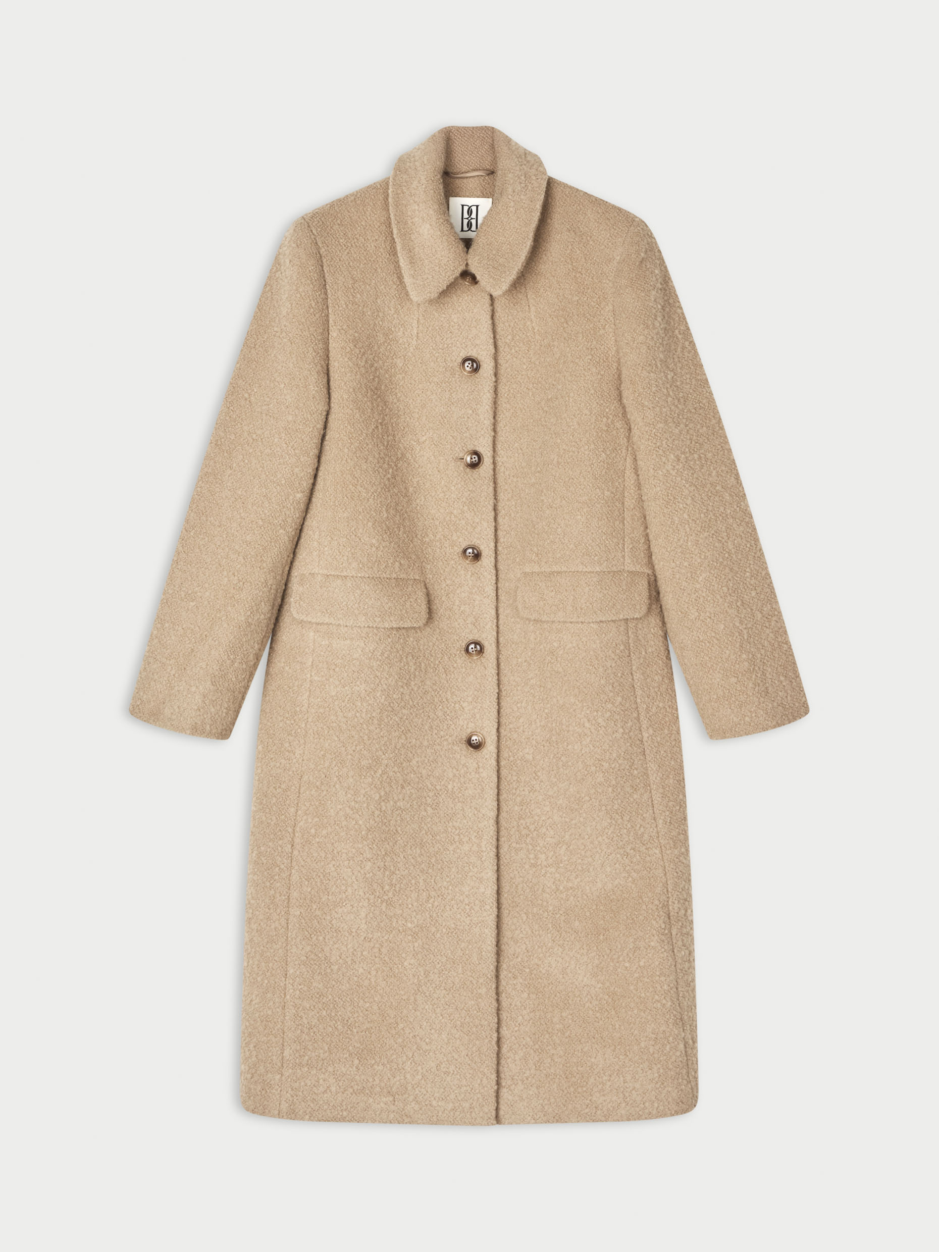 By Malene Birger Madera Midi Coat In Old Beige