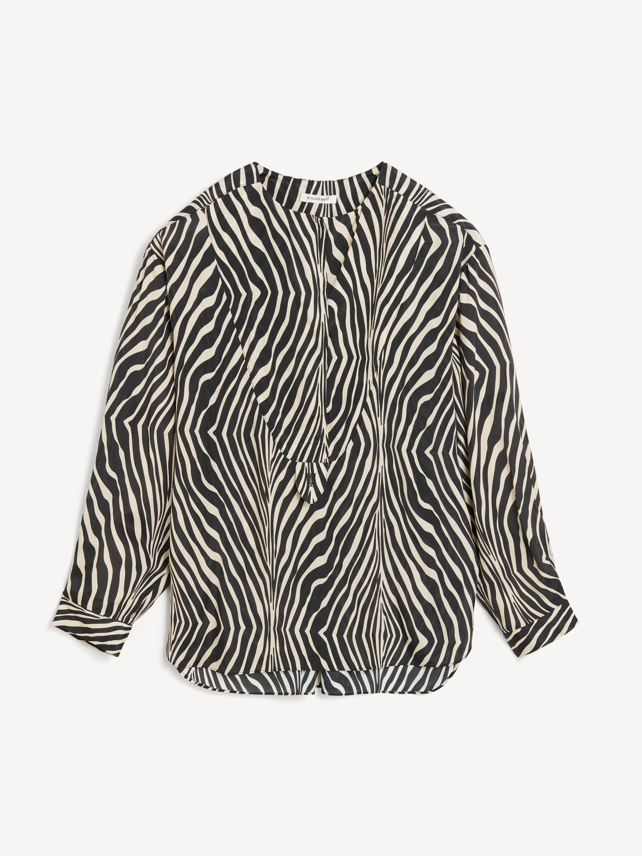 By Malene Birger Fayette Silk-blend Shirt In Zebra