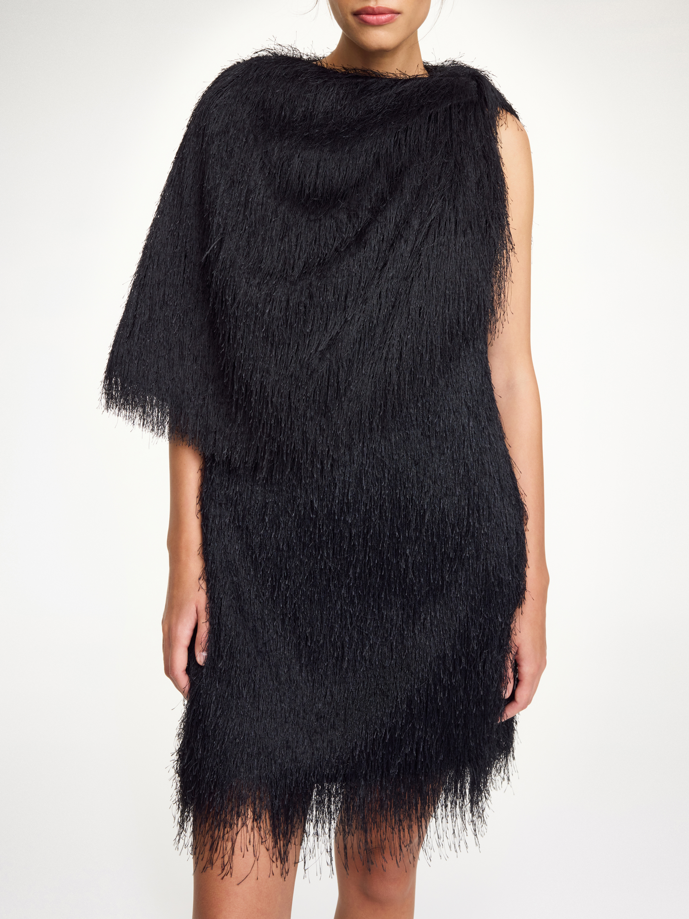 By Malene Birger Pinla Fringes Cape In Black
