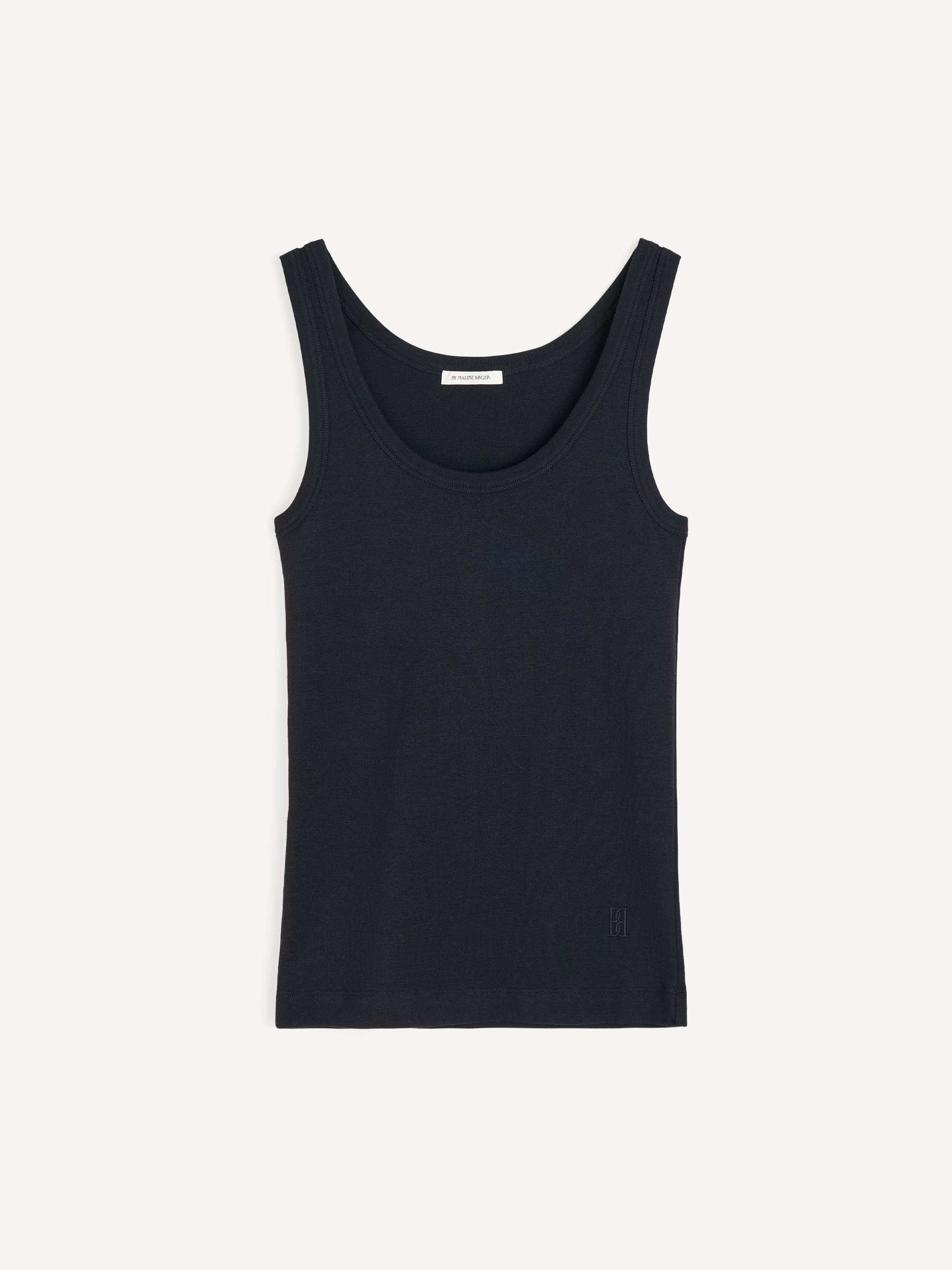 By Malene Birger Women's Black Dali Organic Cotton Tank Top Extra Large