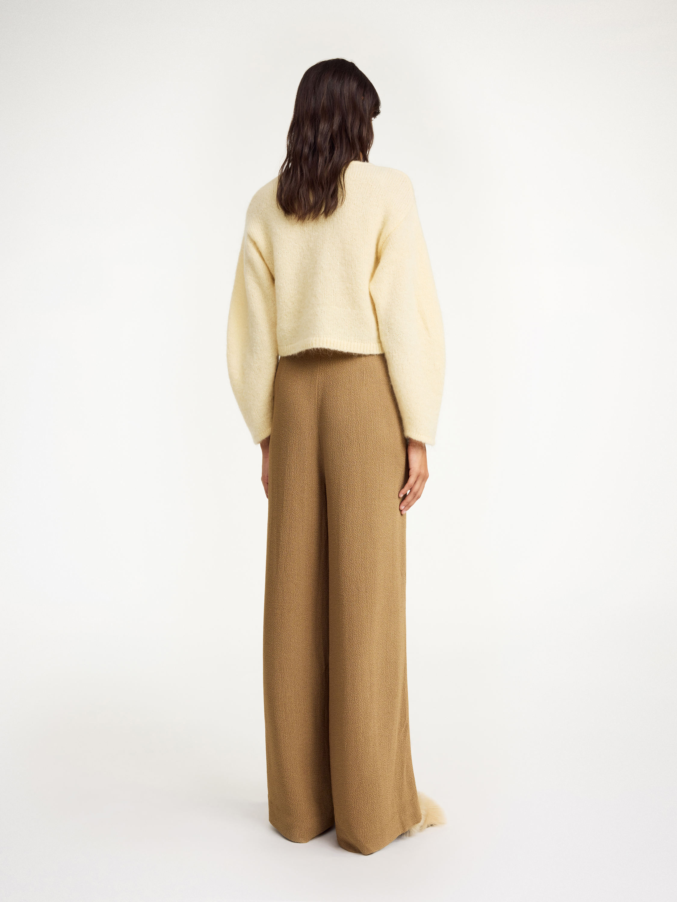 Shop By Malene Birger Campione Wide-leg Trousers In Light Brown