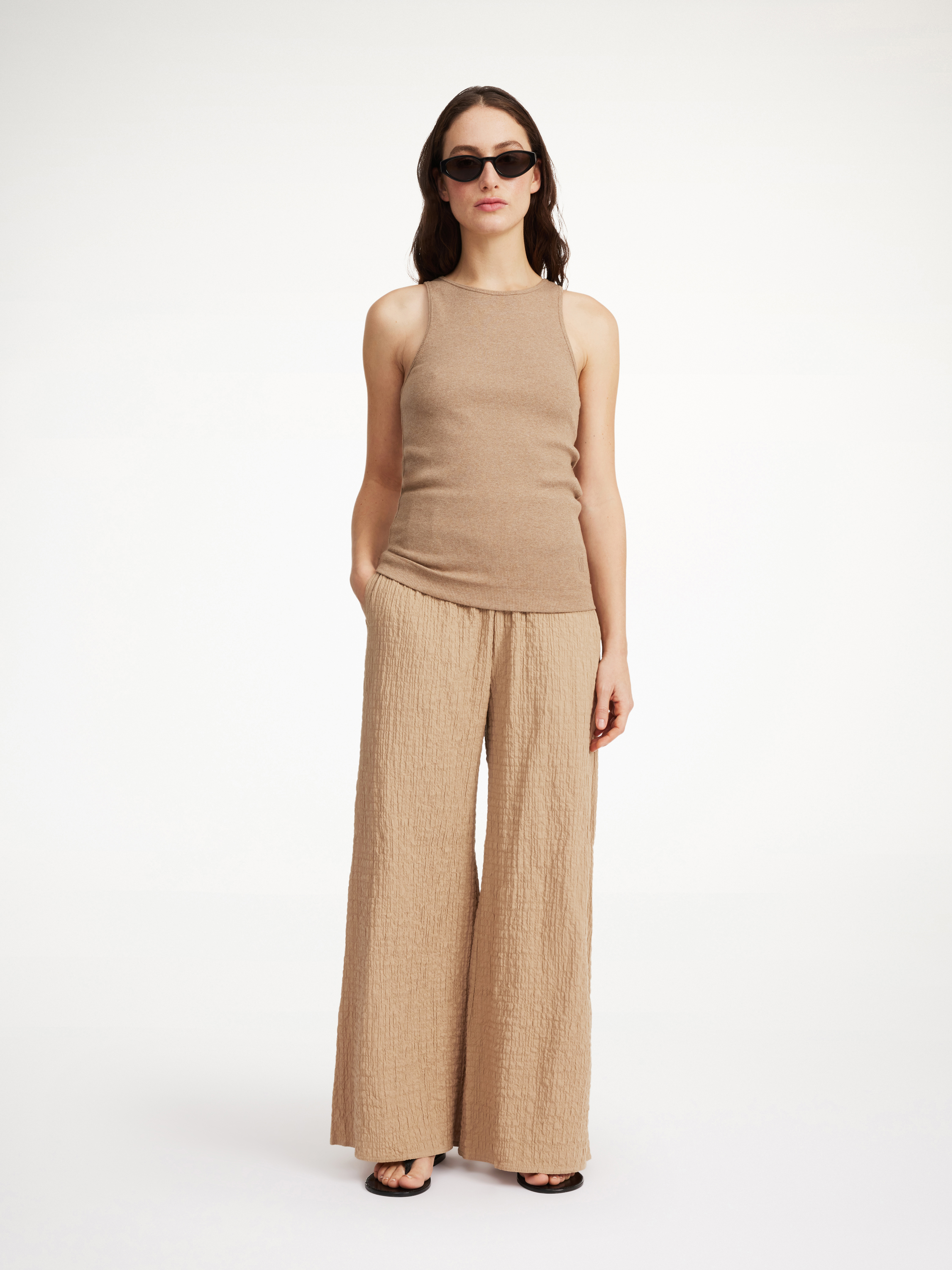 By Malene Birger Campine Wide-leg Trousers In Tannin