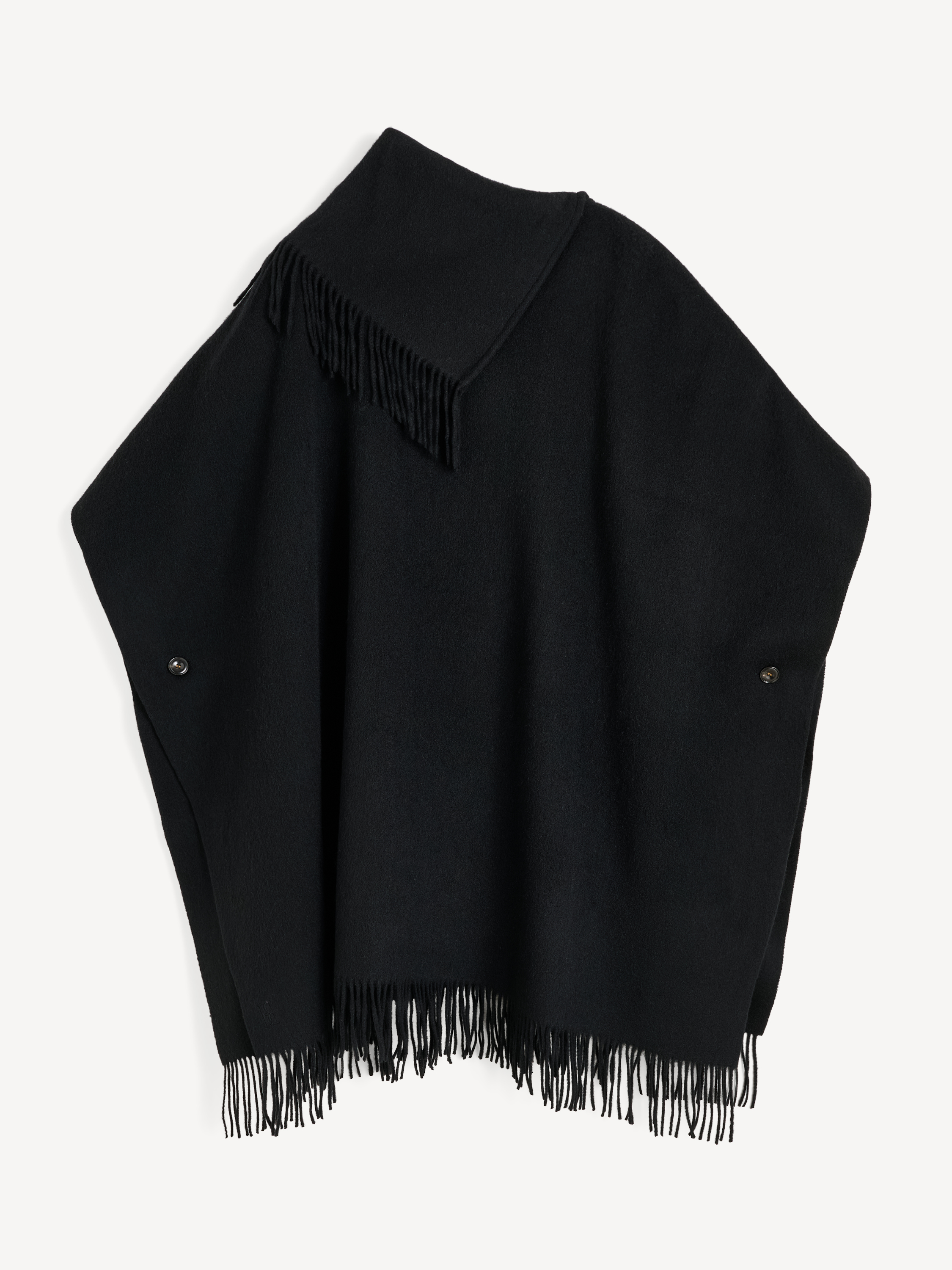 By Malene Birger Women's Black Turtlo Wool Poncho