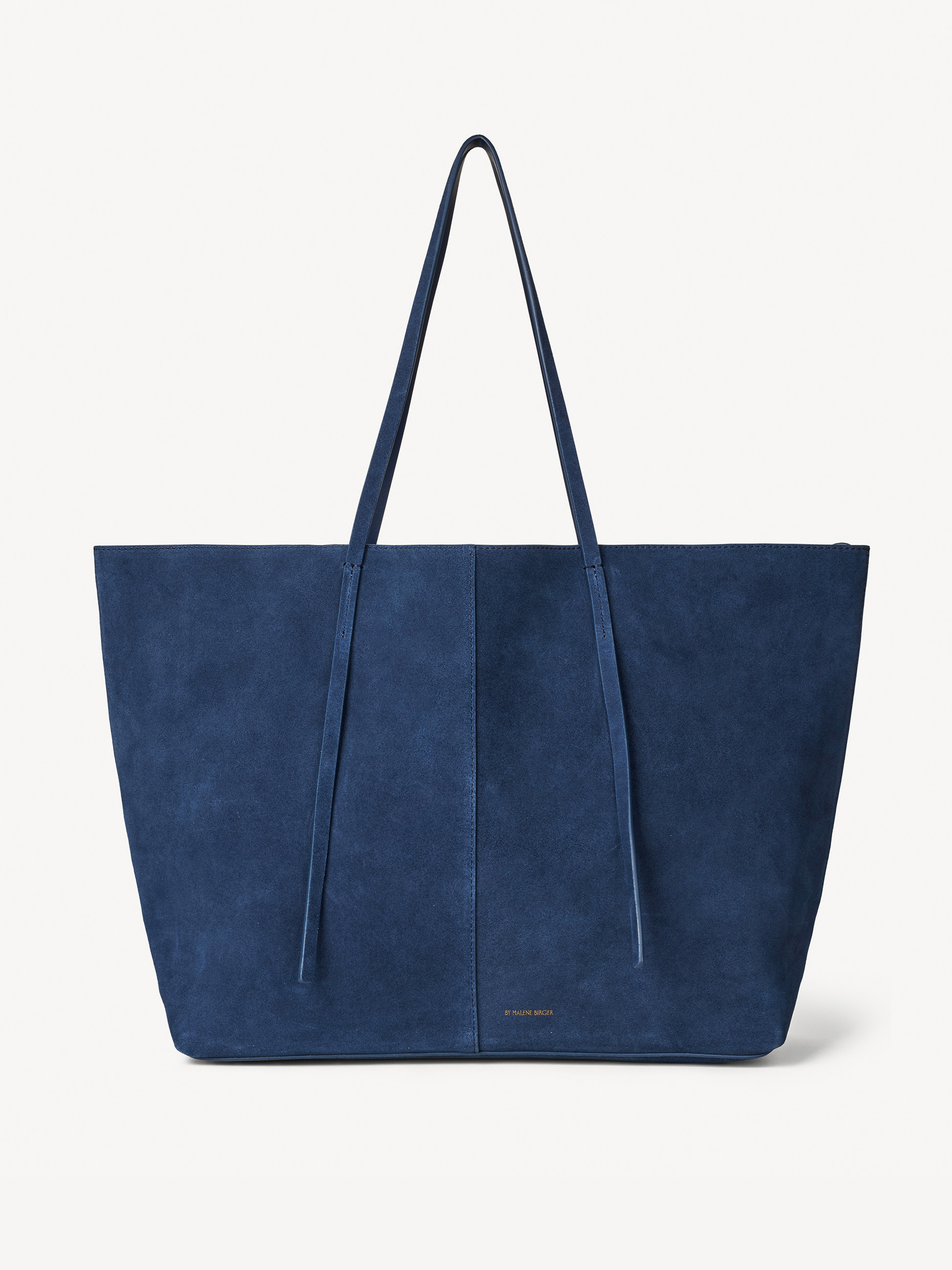 By Malene Birger Abilla Suede Tote Bag In Blue