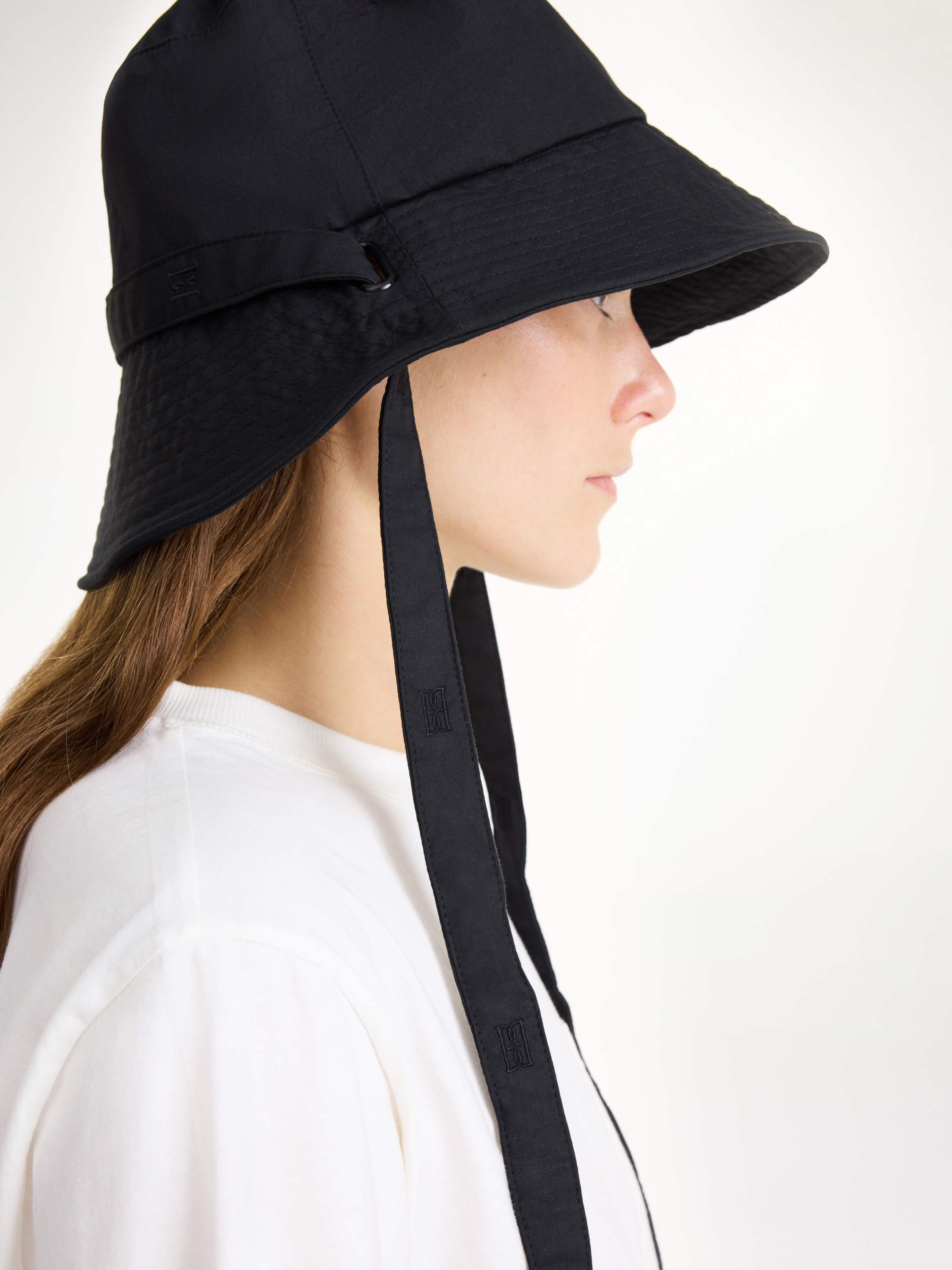 Shop By Malene Birger Piova Cotton Hat In Black