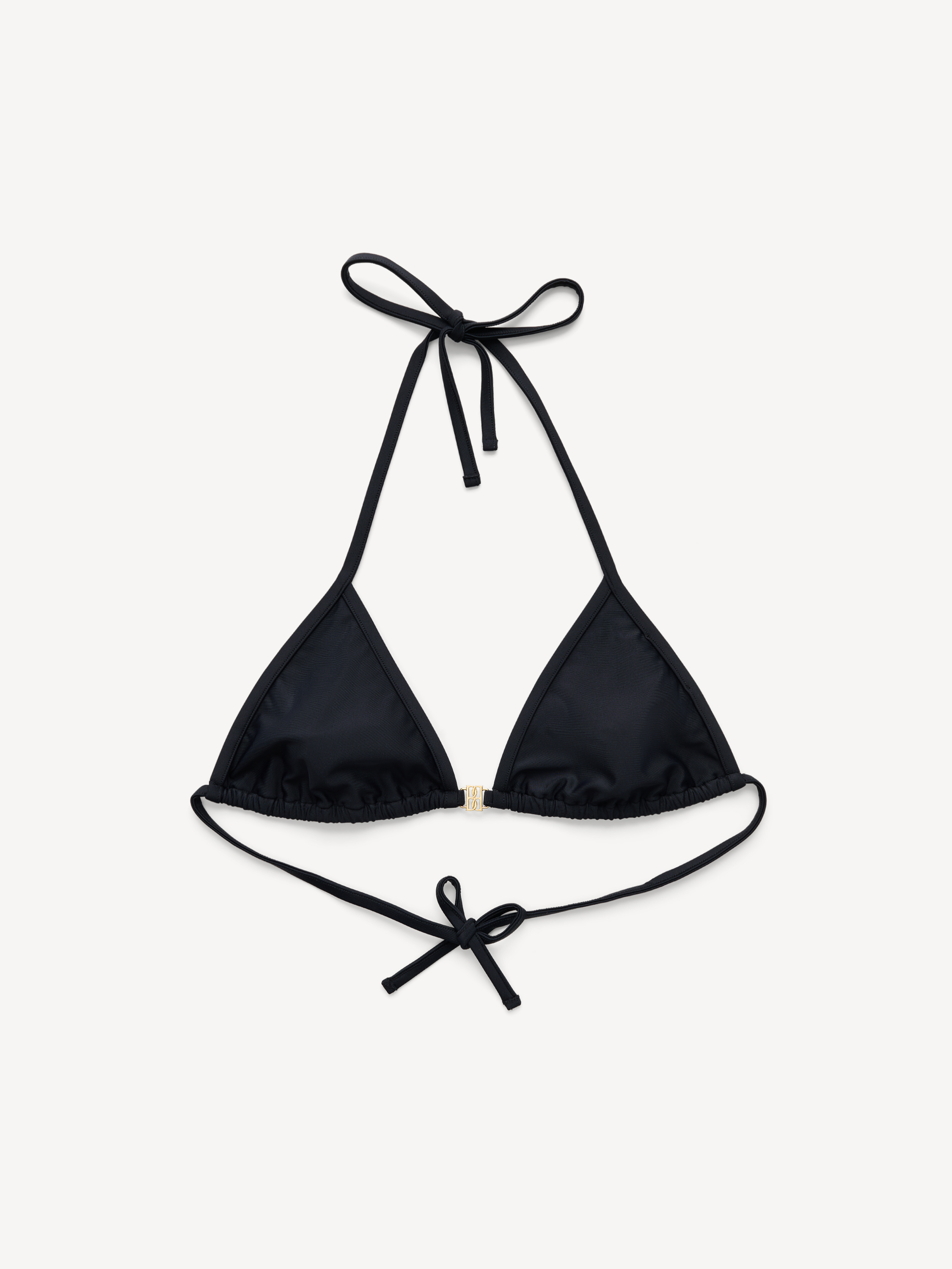By Malene Birger Women's Black Astrida Triangle Bikini Top Extra Small