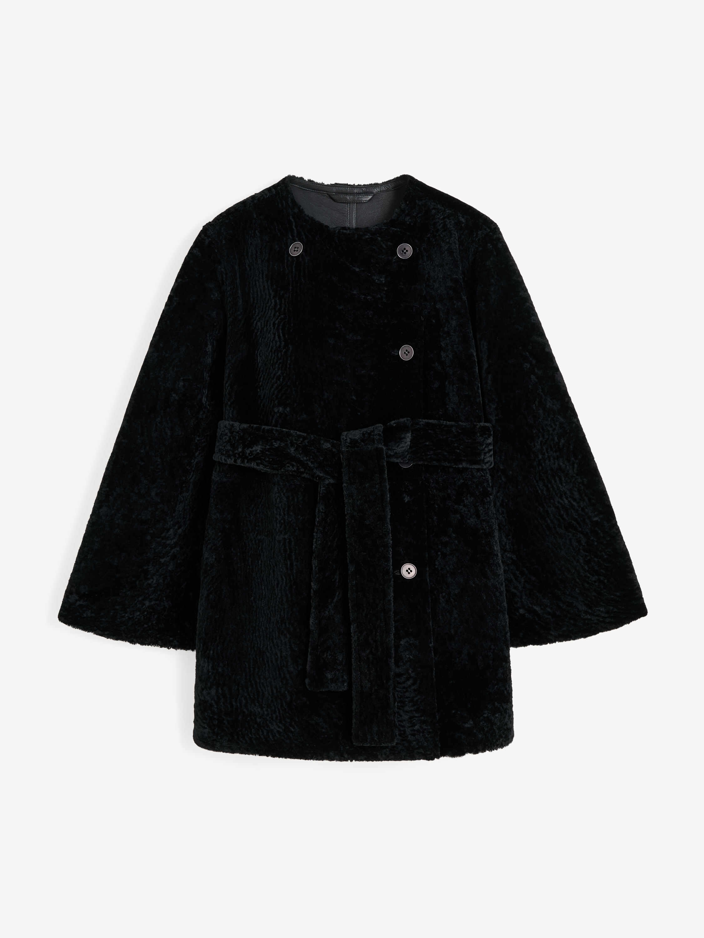 By Malene Birger Sannie Shearling Jacket In Black
