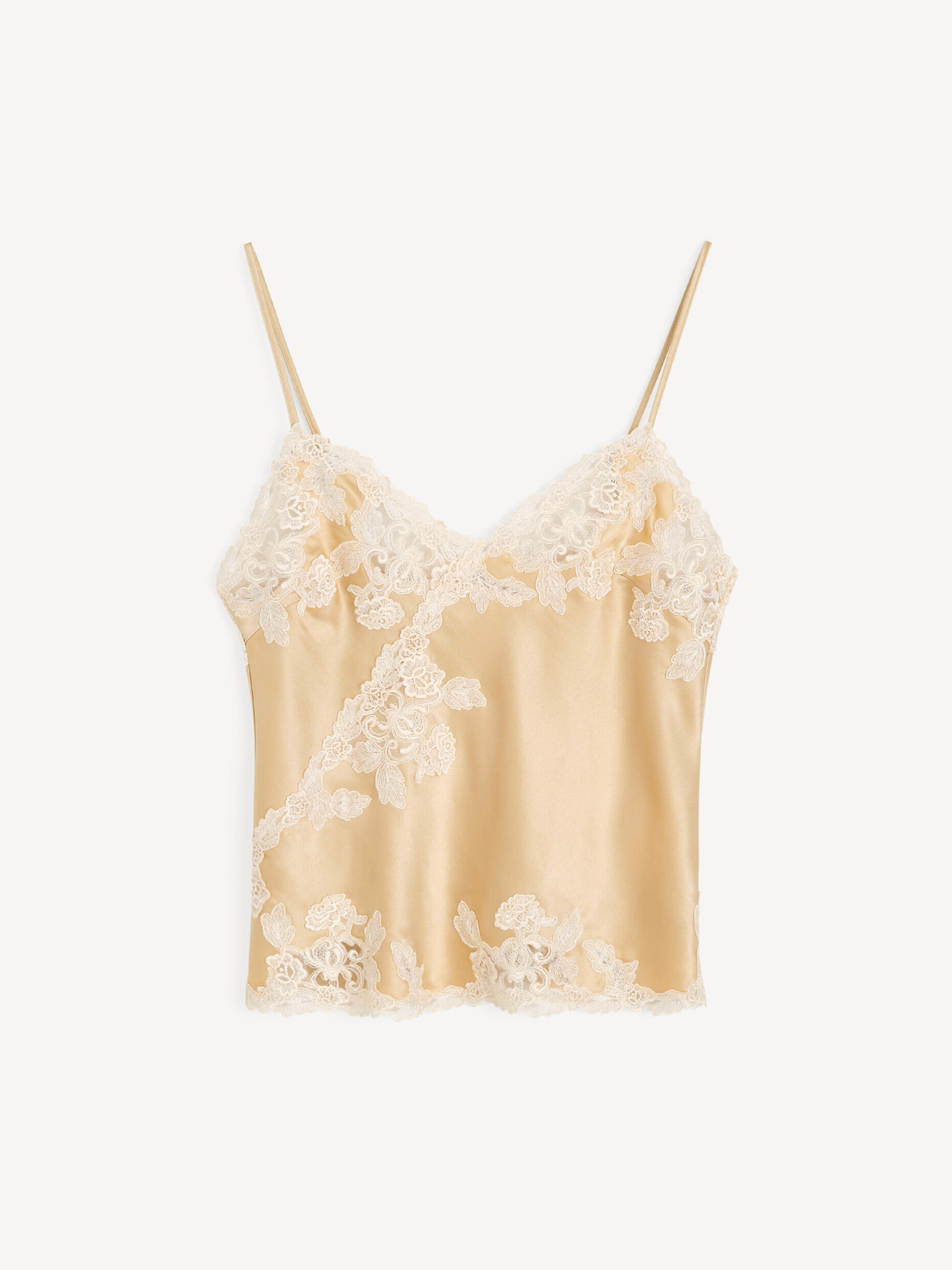 By Malene Birger Women's Vanilla Cream Madeleine Satin Top Size 38