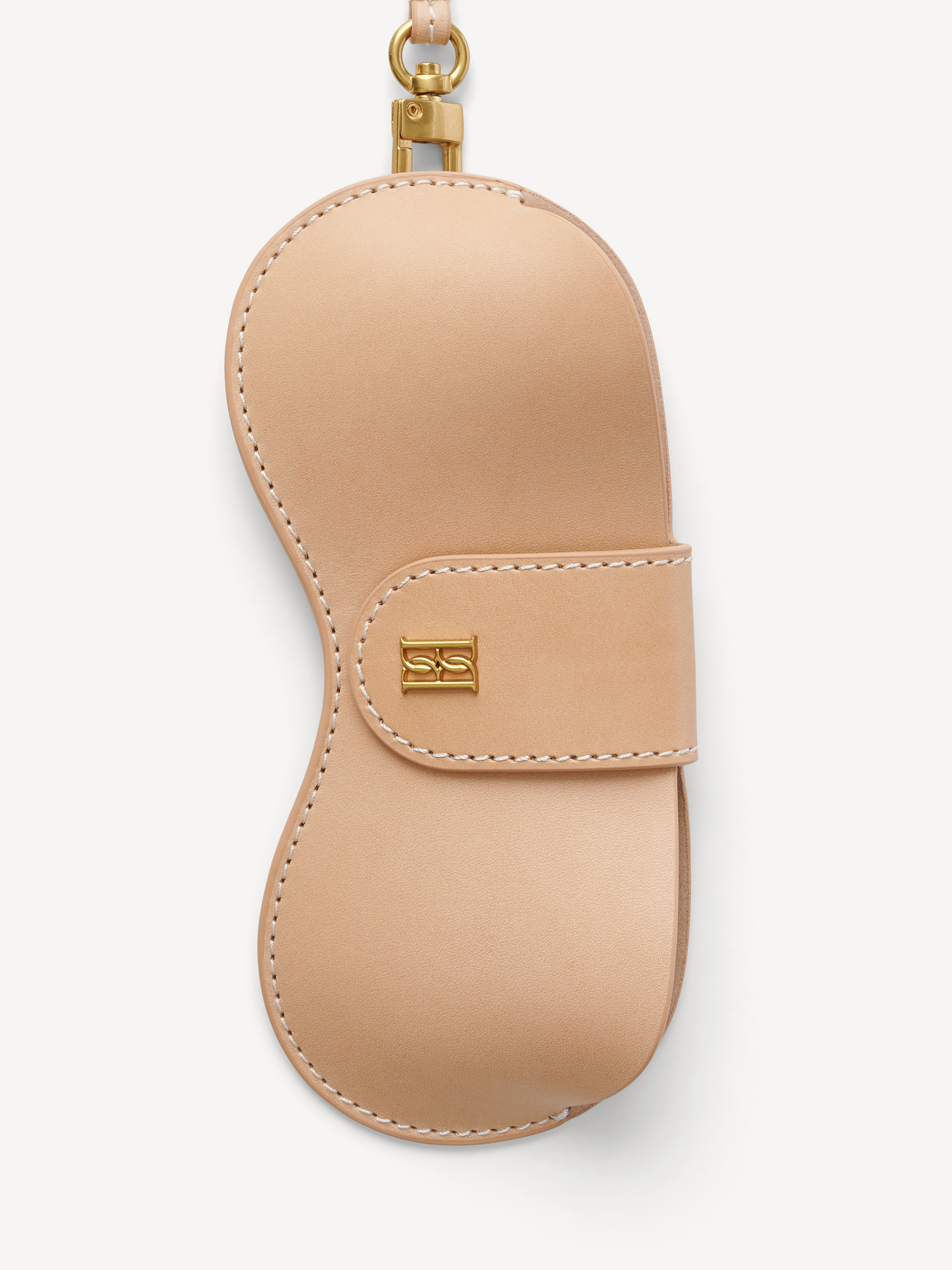 By Malene Birger Aya Sunny Sunglasses Leather Case In Tan