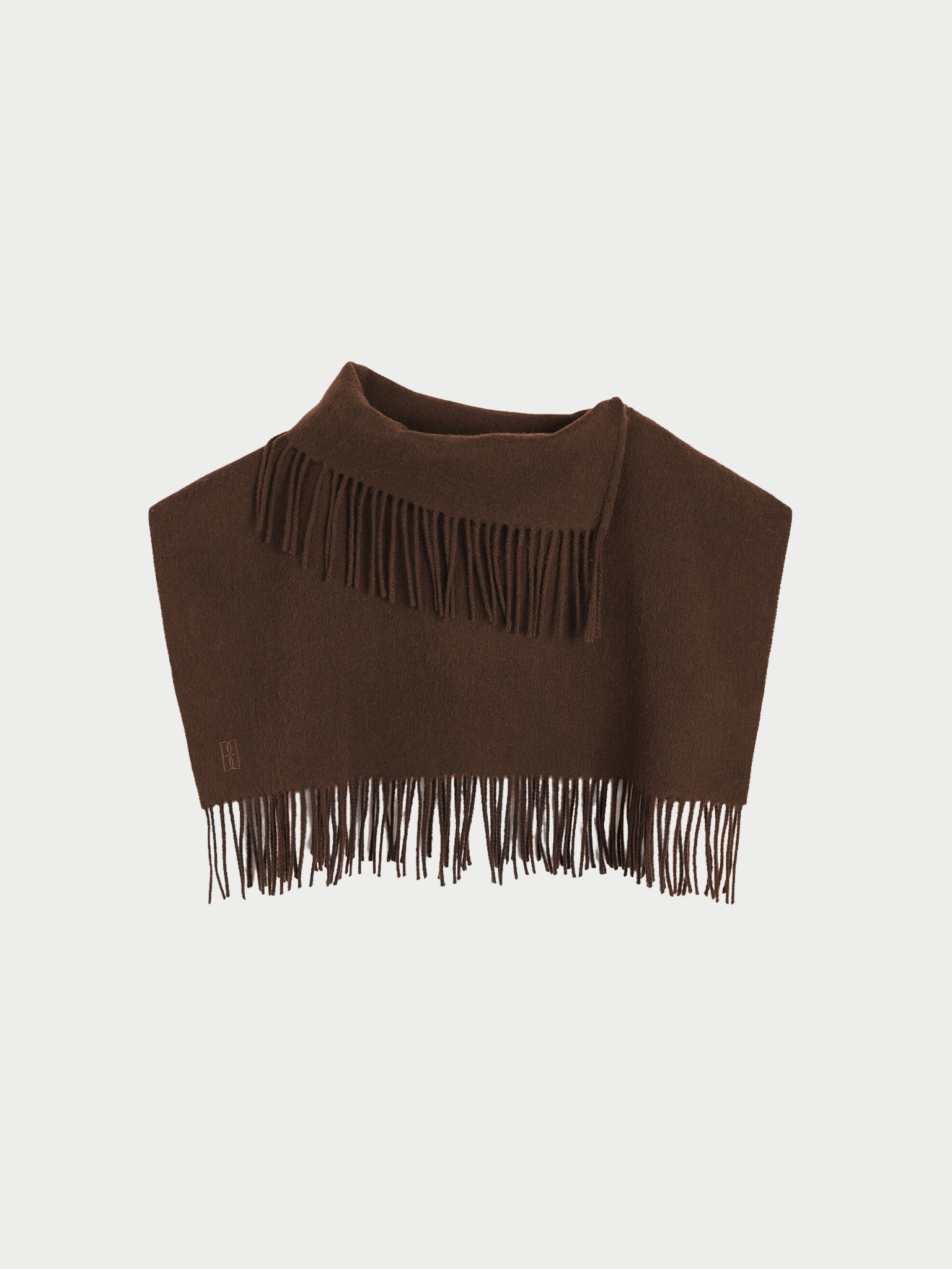 Turtla wool fringe bib