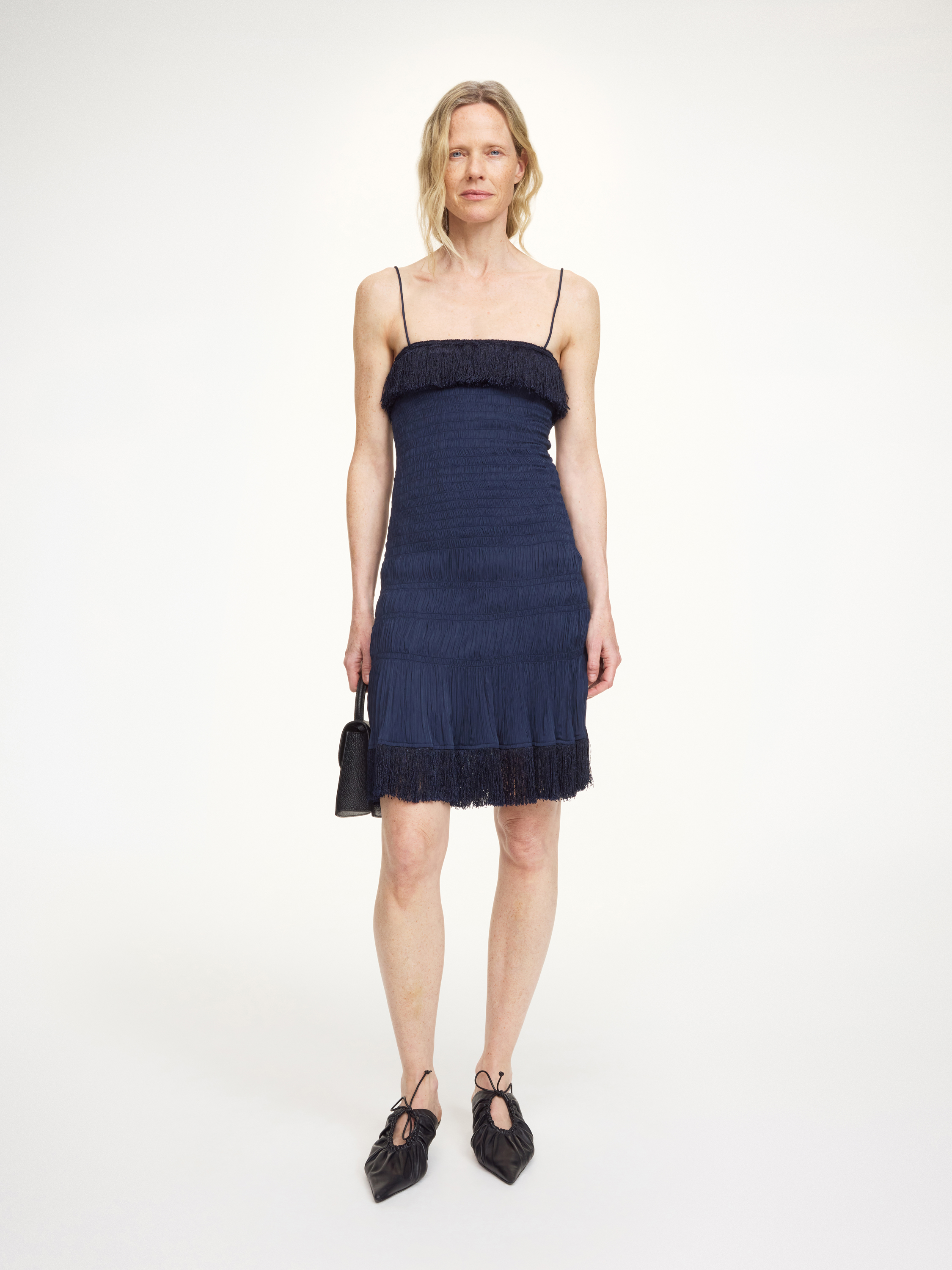 By Malene Birger Valia Mini Dress In Blue