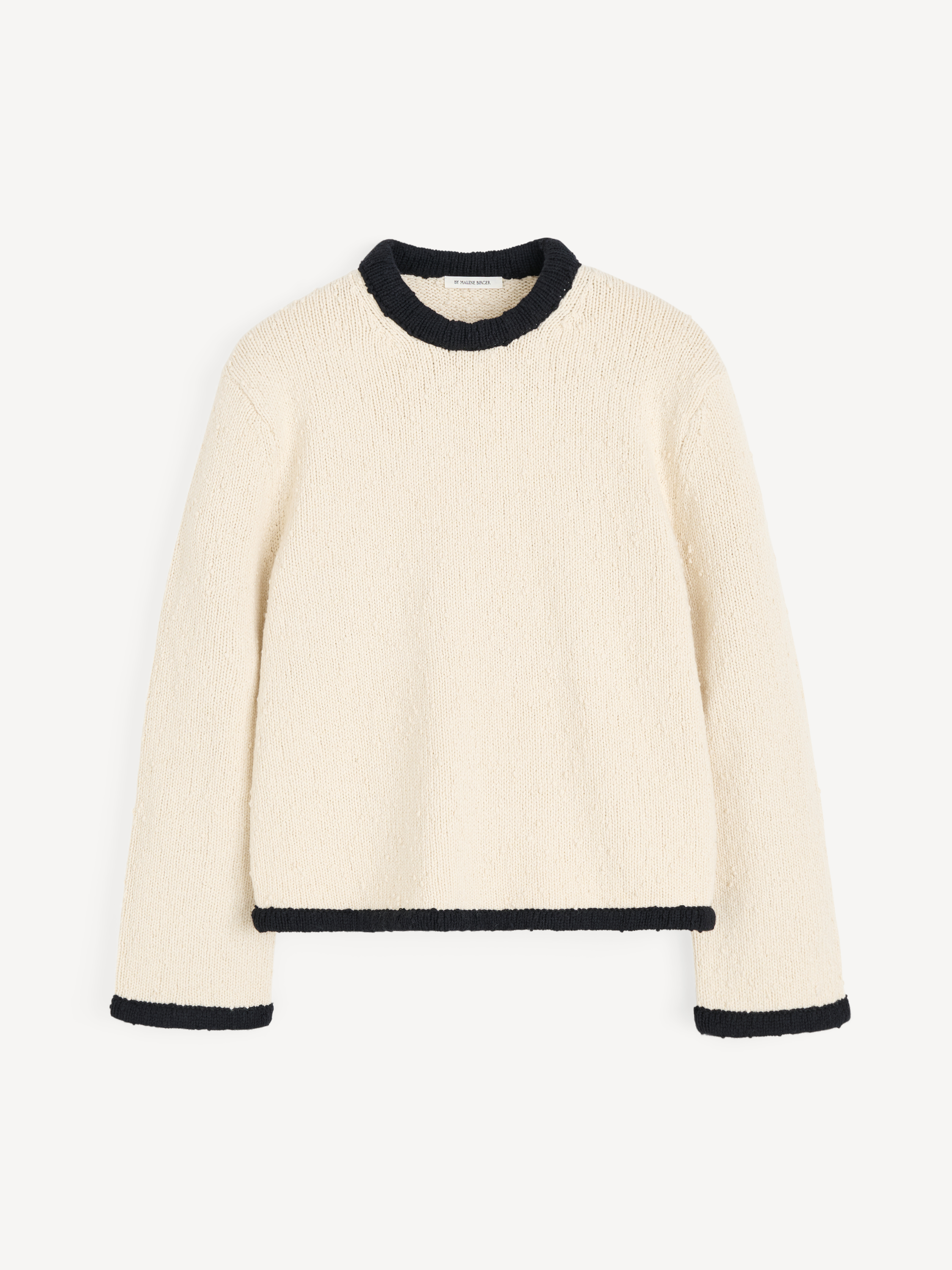 By Malene Birger Women's Black White Color Block Siena Sweater Xxs