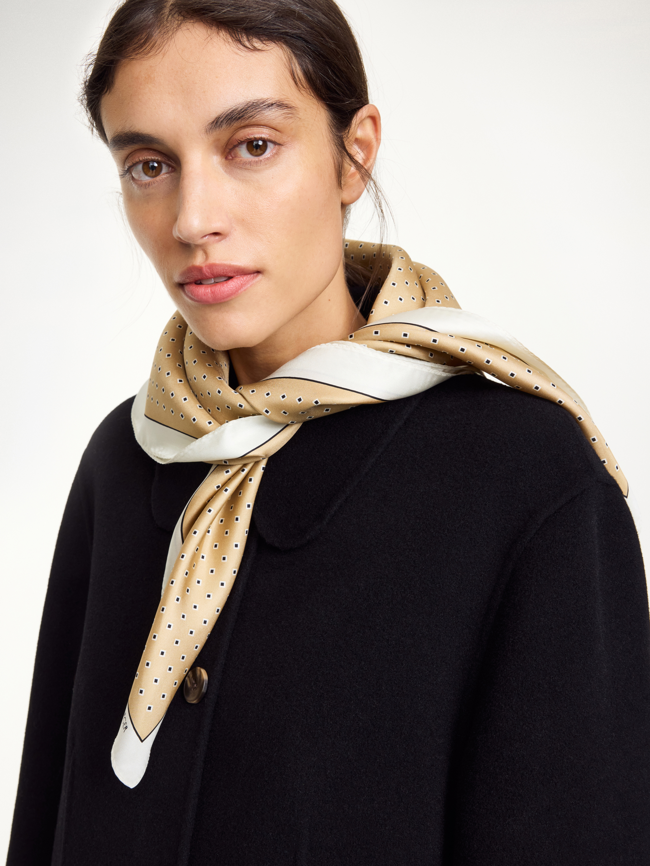By Malene Birger Velia Silk Scarf In Sand
