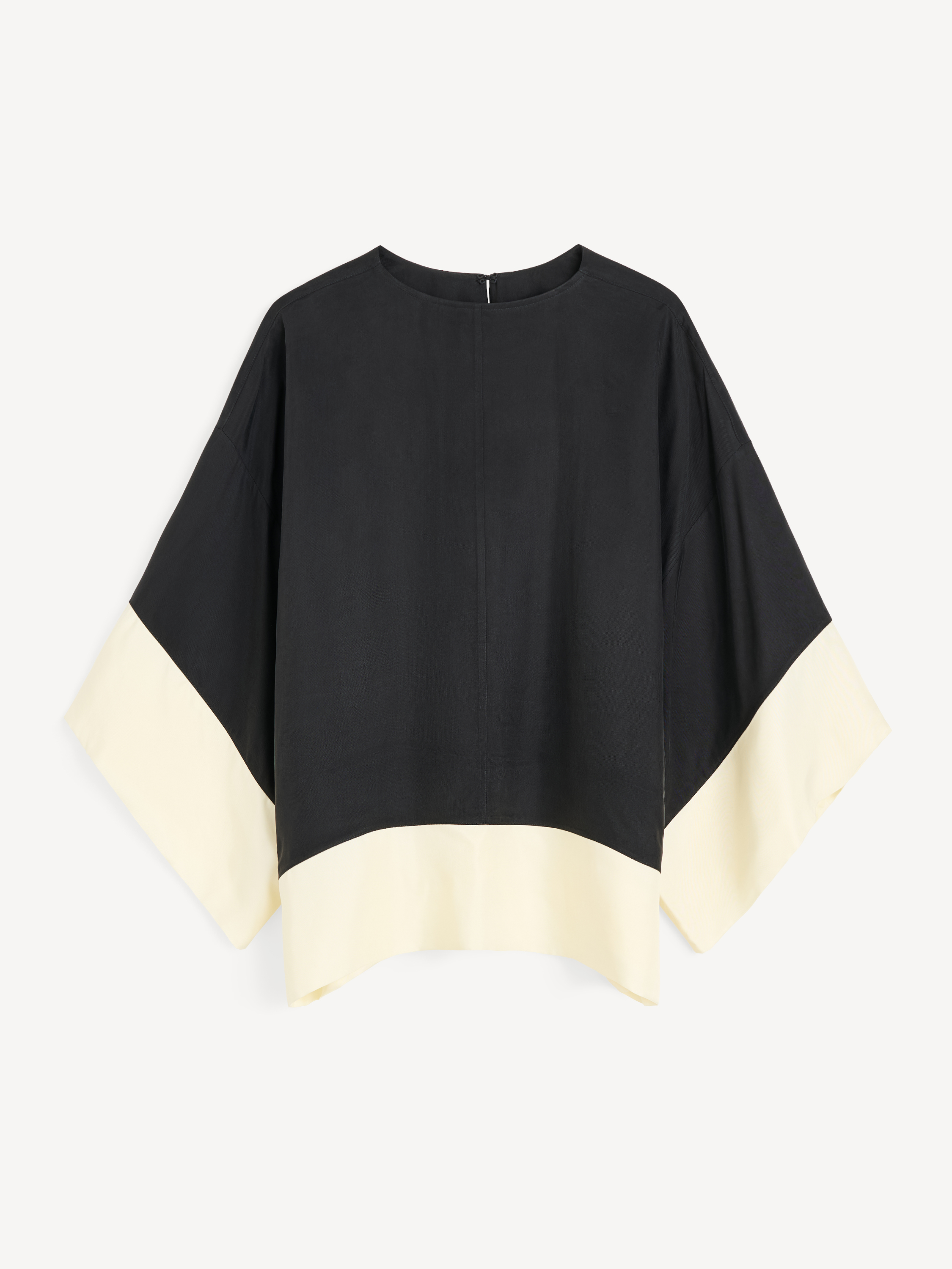 By Malene Birger Women's Black White Color Block Cicie Blouse Size 44